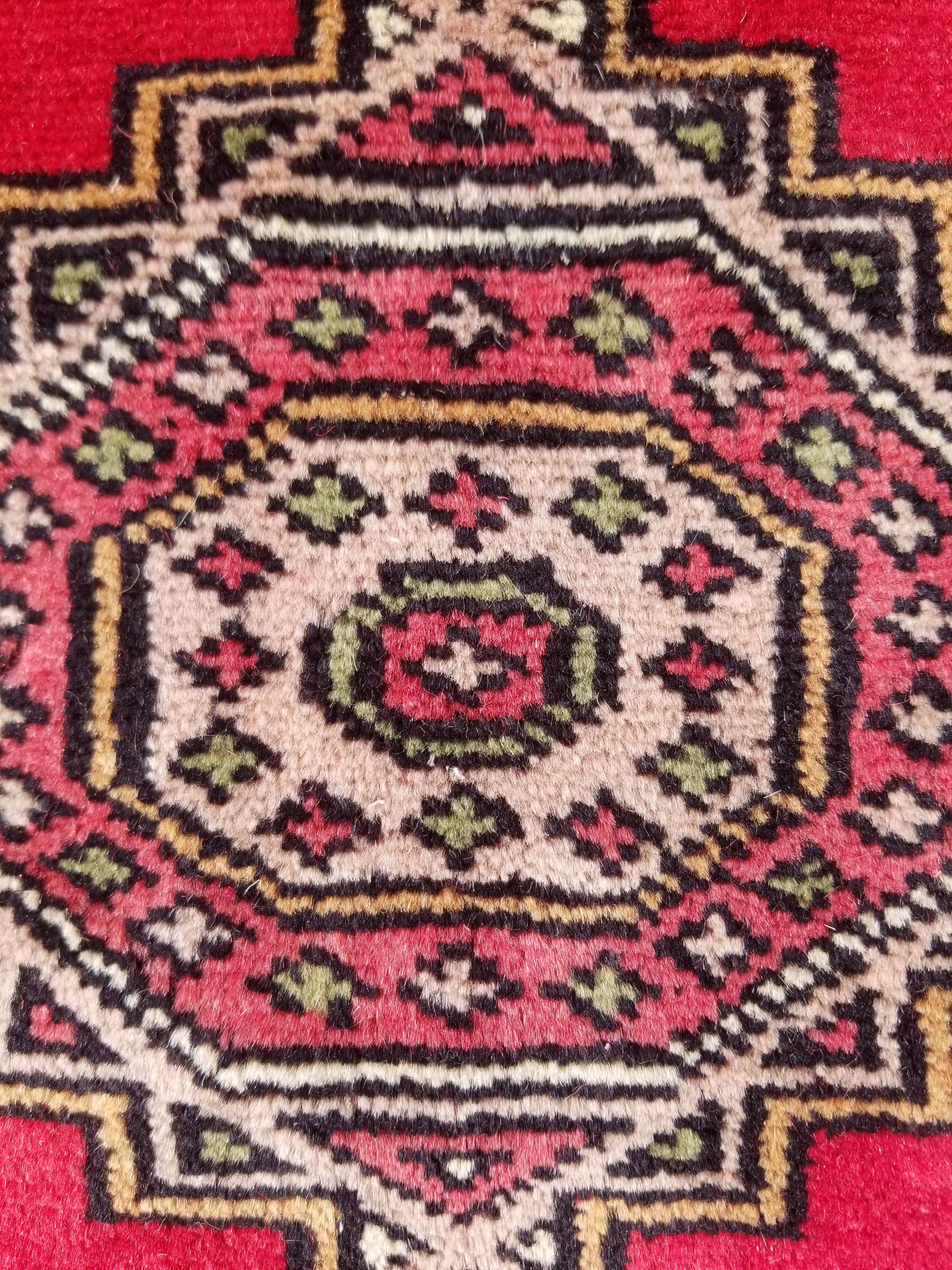 Vintage Traditional Handmade Pakistani Bokhara Style Wool Rug 238x170cm