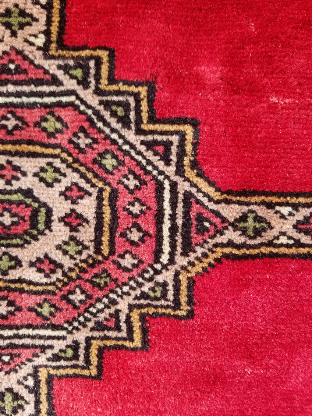 Vintage Traditional Handmade Pakistani Bokhara Style Wool Rug 238x170cm