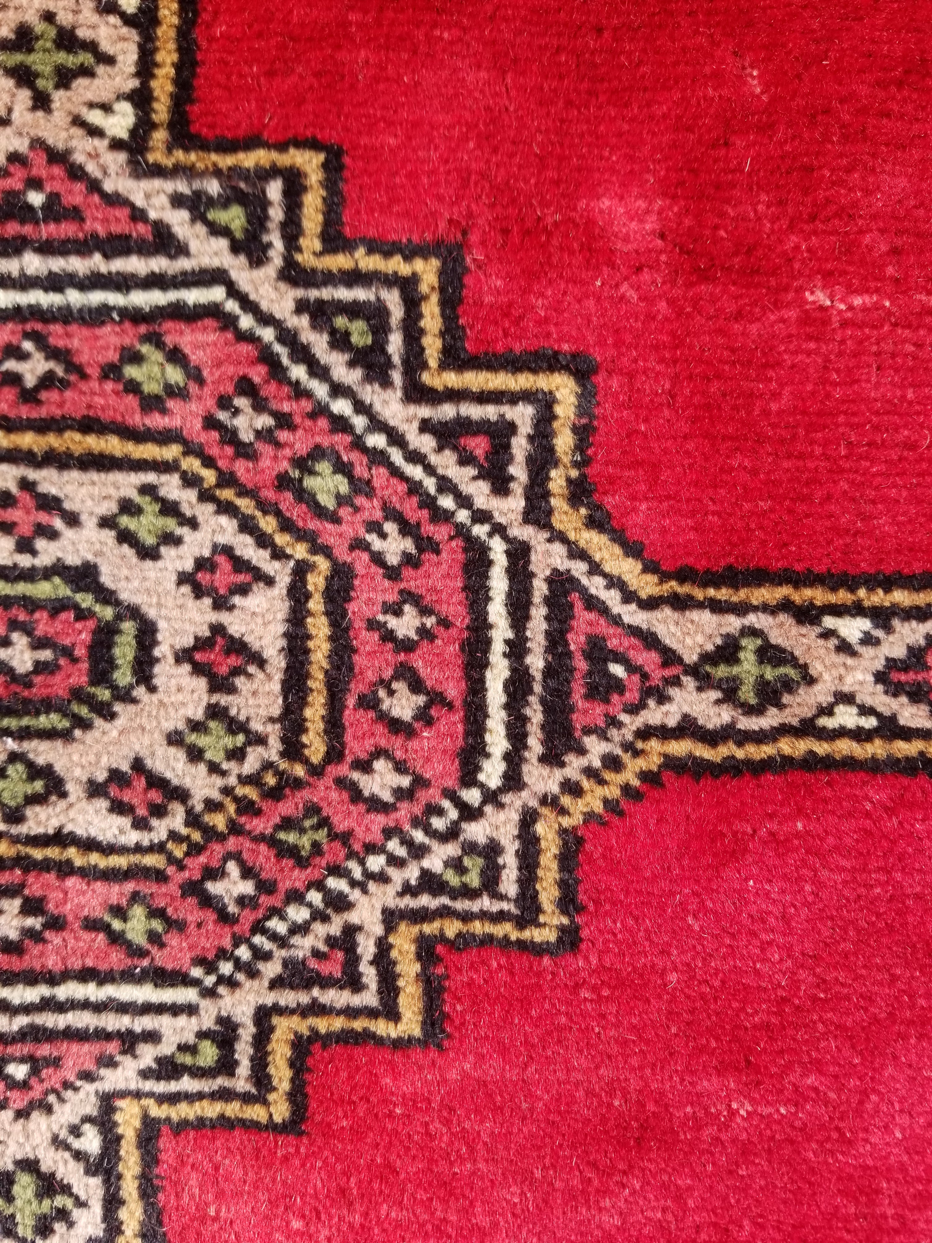 Vintage Traditional Handmade Pakistani Bokhara Style Wool Rug 238x170cm