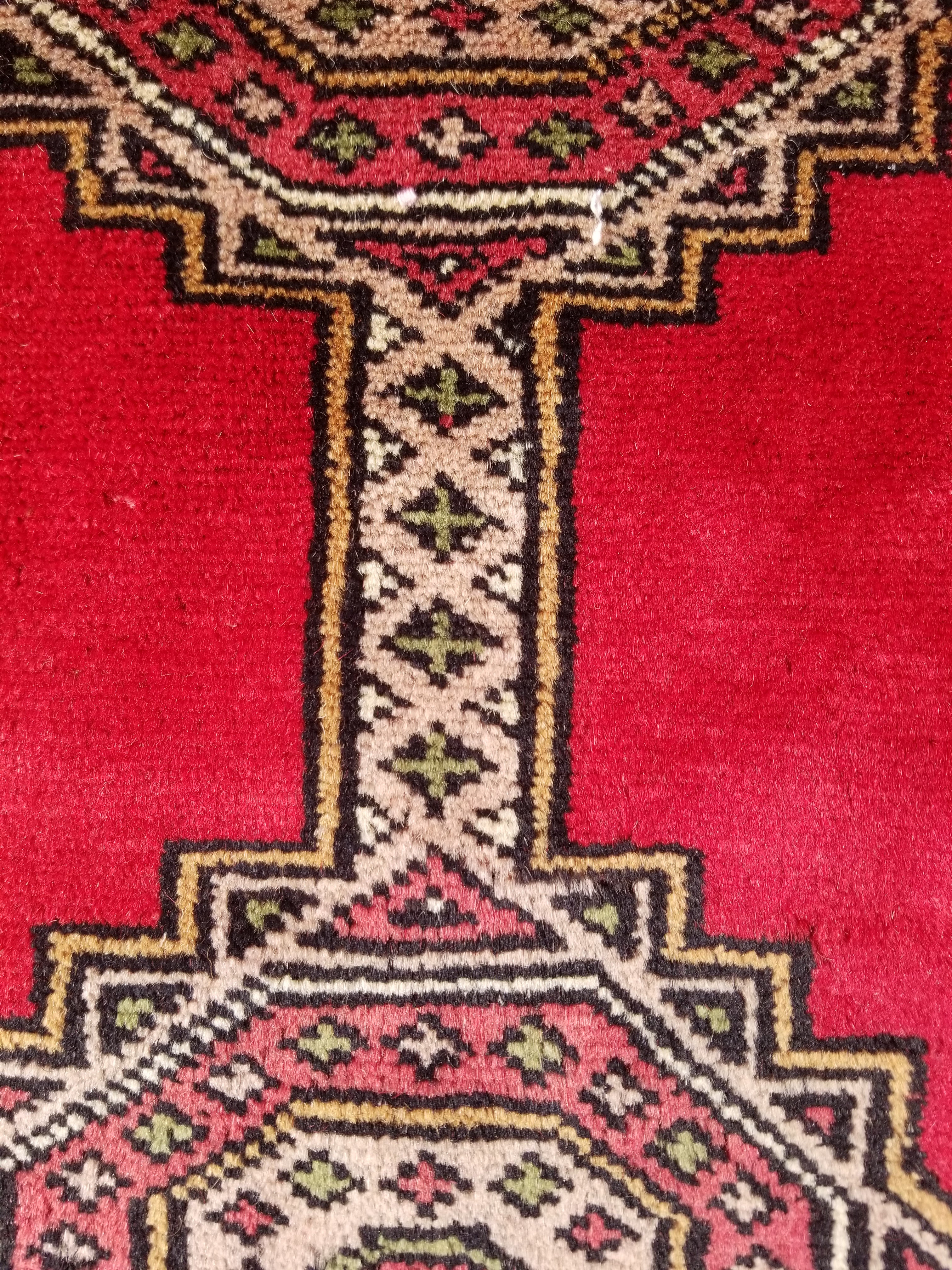 Vintage Traditional Handmade Pakistani Bokhara Style Wool Rug 238x170cm