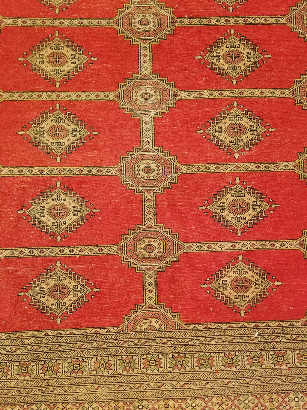 Vintage Traditional Handmade Pakistani Bokhara Style Wool Rug 238x170cm