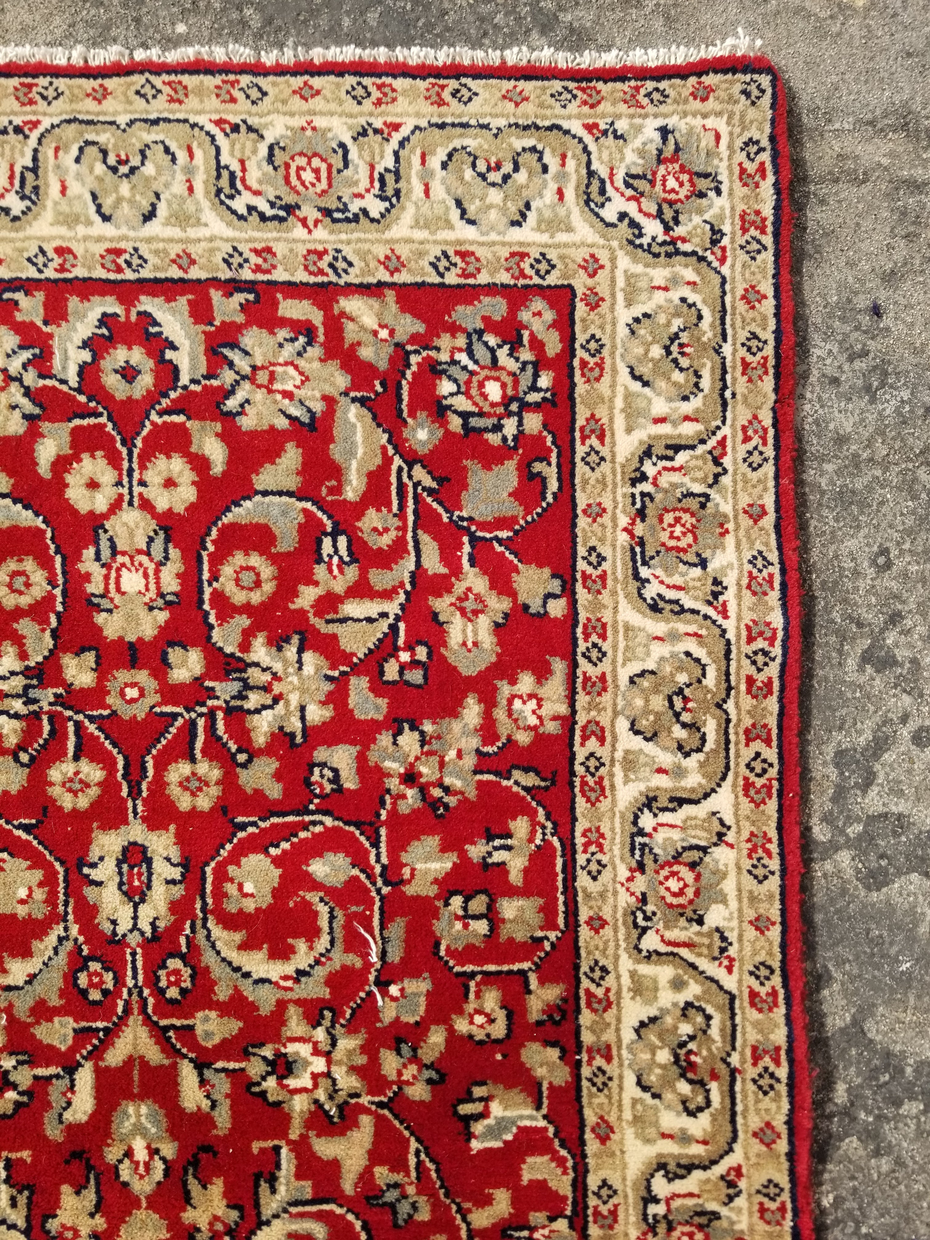 Vintage Traditional Handmade Oriental Wool Multicolor Rug 137x70cm