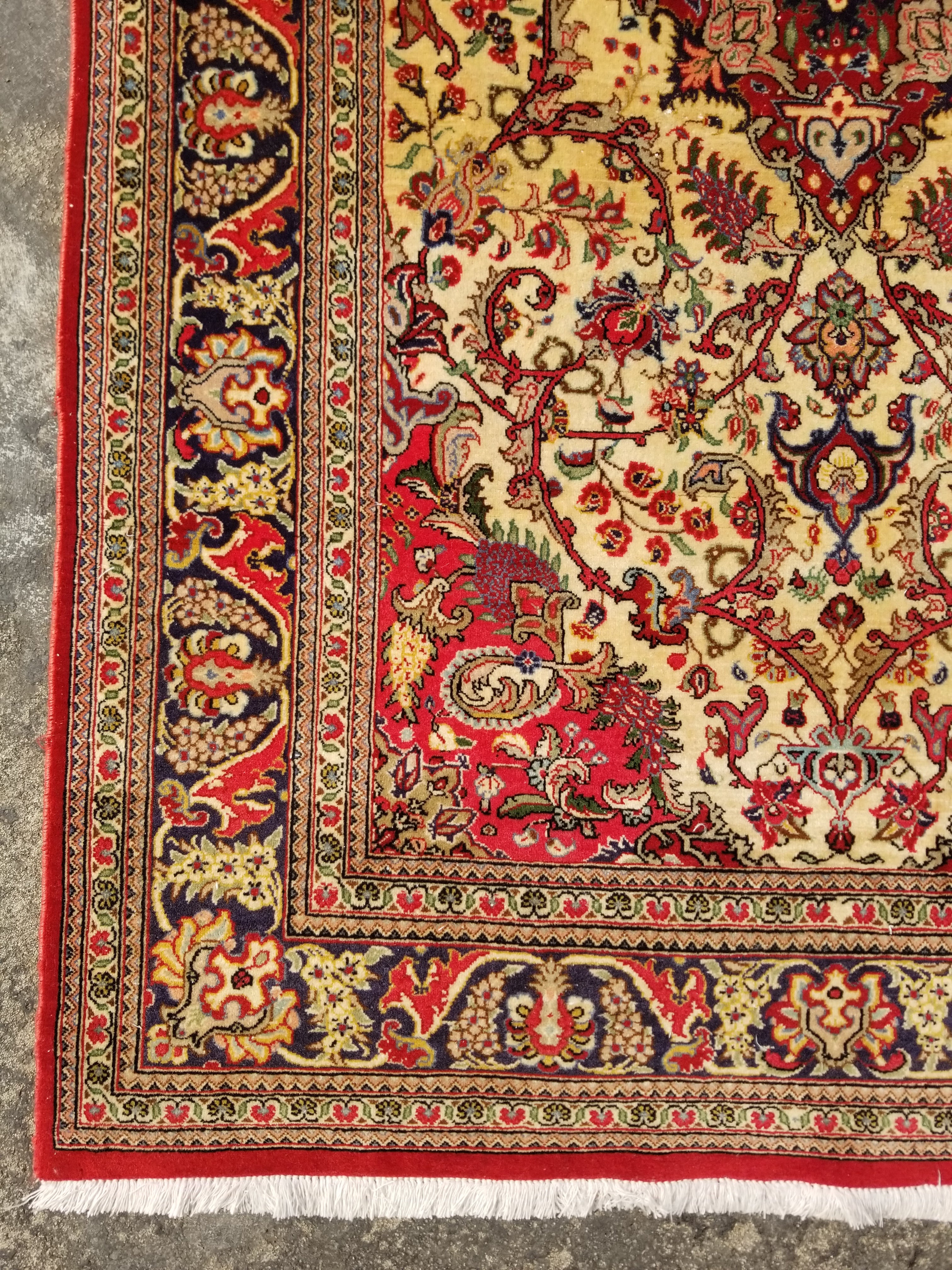 Vintage Traditional Handmade Oriental Wool Multicolor Rug 162x104cm