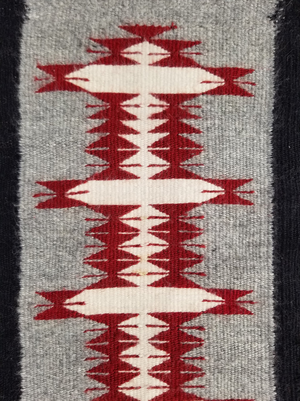 Vintage Traditional Handwoven Native American Navajo Wool Rug 66x30cm