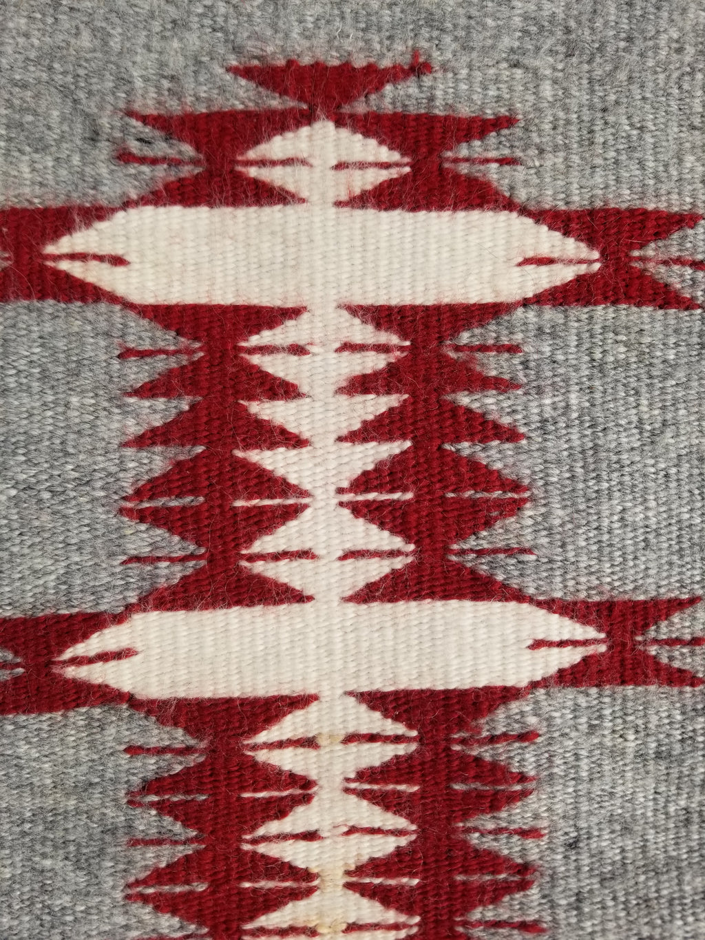 Vintage Traditional Handwoven Native American Navajo Wool Rug 66x30cm