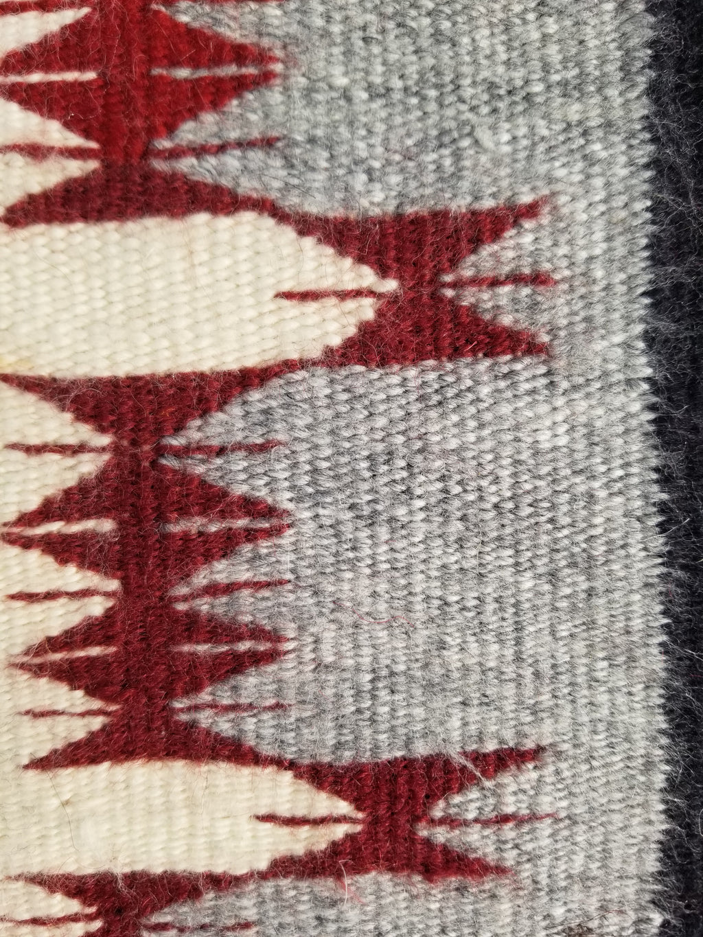 Vintage Traditional Handwoven Native American Navajo Wool Rug 66x30cm