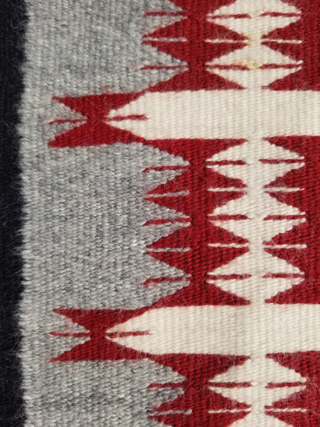 Vintage Traditional Handwoven Native American Navajo Wool Rug 66x30cm