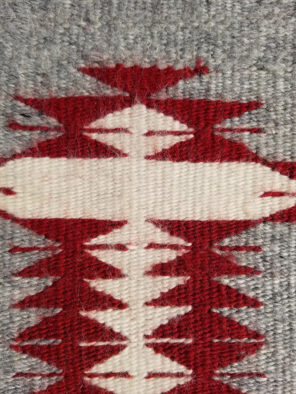Vintage Traditional Handwoven Native American Navajo Wool Rug 66x30cm
