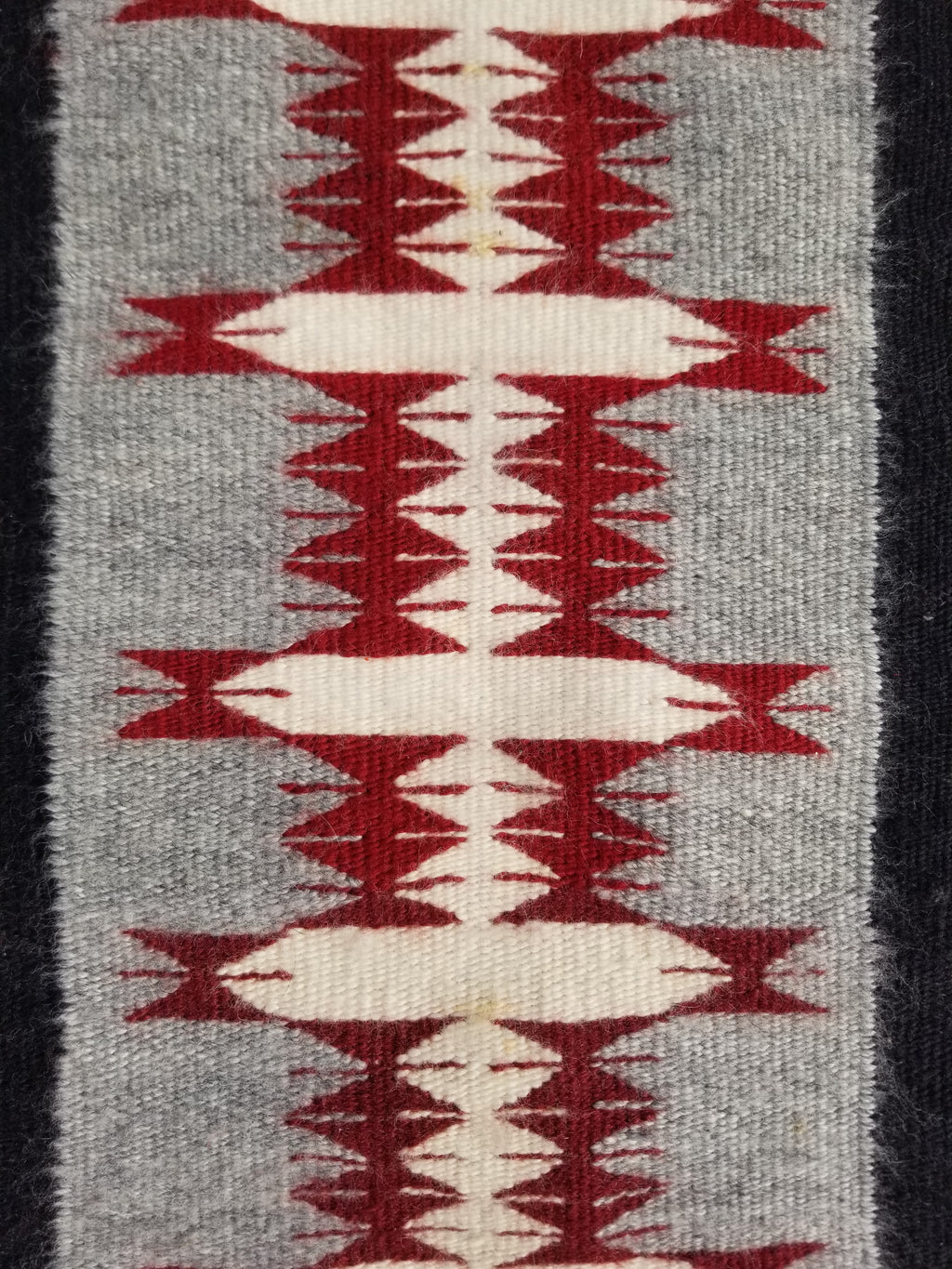 Vintage Traditional Handwoven Native American Navajo Wool Rug 66x30cm