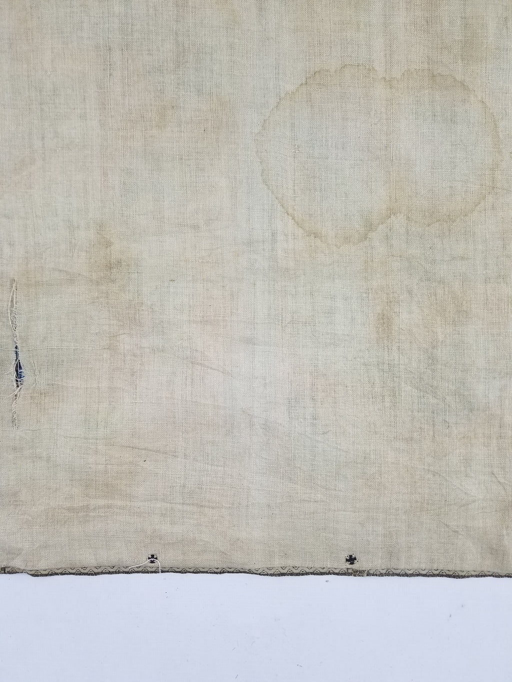 Antique 18thC French Brocade Silk and Silver Threads Panel 93x44cm