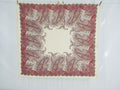 Vintage Traditional Kashmiri Style Printed Paisley Shawl with Fringe 133x125cm