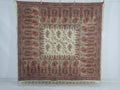 Vintage Traditional Kashmiri Style Printed Paisley Shawl with Fringe 166x153cm