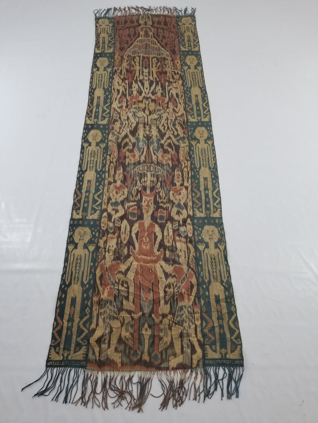 Vintage Traditional Indonesian Handwoven Sumba Ikat Textile 220x70cm