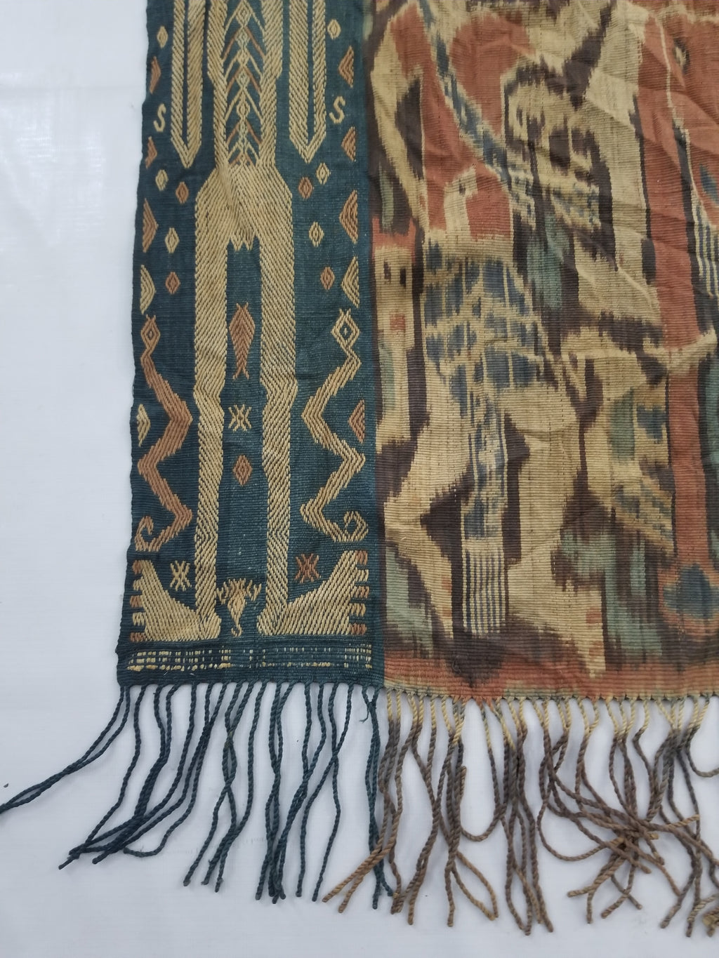 Vintage Traditional Indonesian Handwoven Sumba Ikat Textile 220x70cm