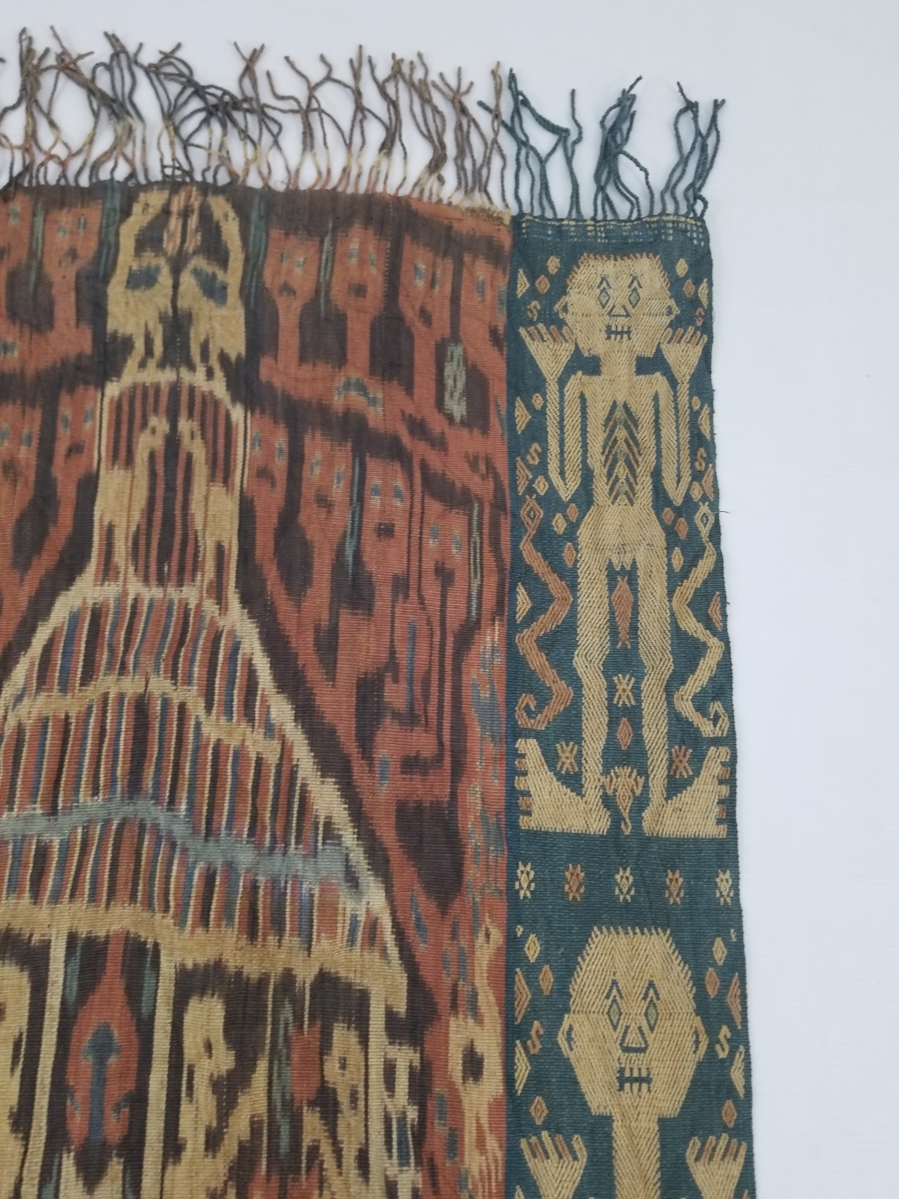 Vintage Traditional Indonesian Handwoven Sumba Ikat Textile 220x70cm