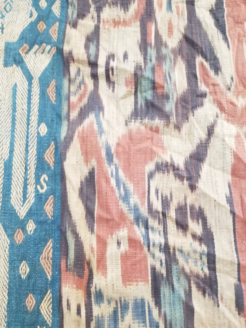 Vintage Traditional Indonesian Handwoven Sumba Ikat Textile 220x70cm