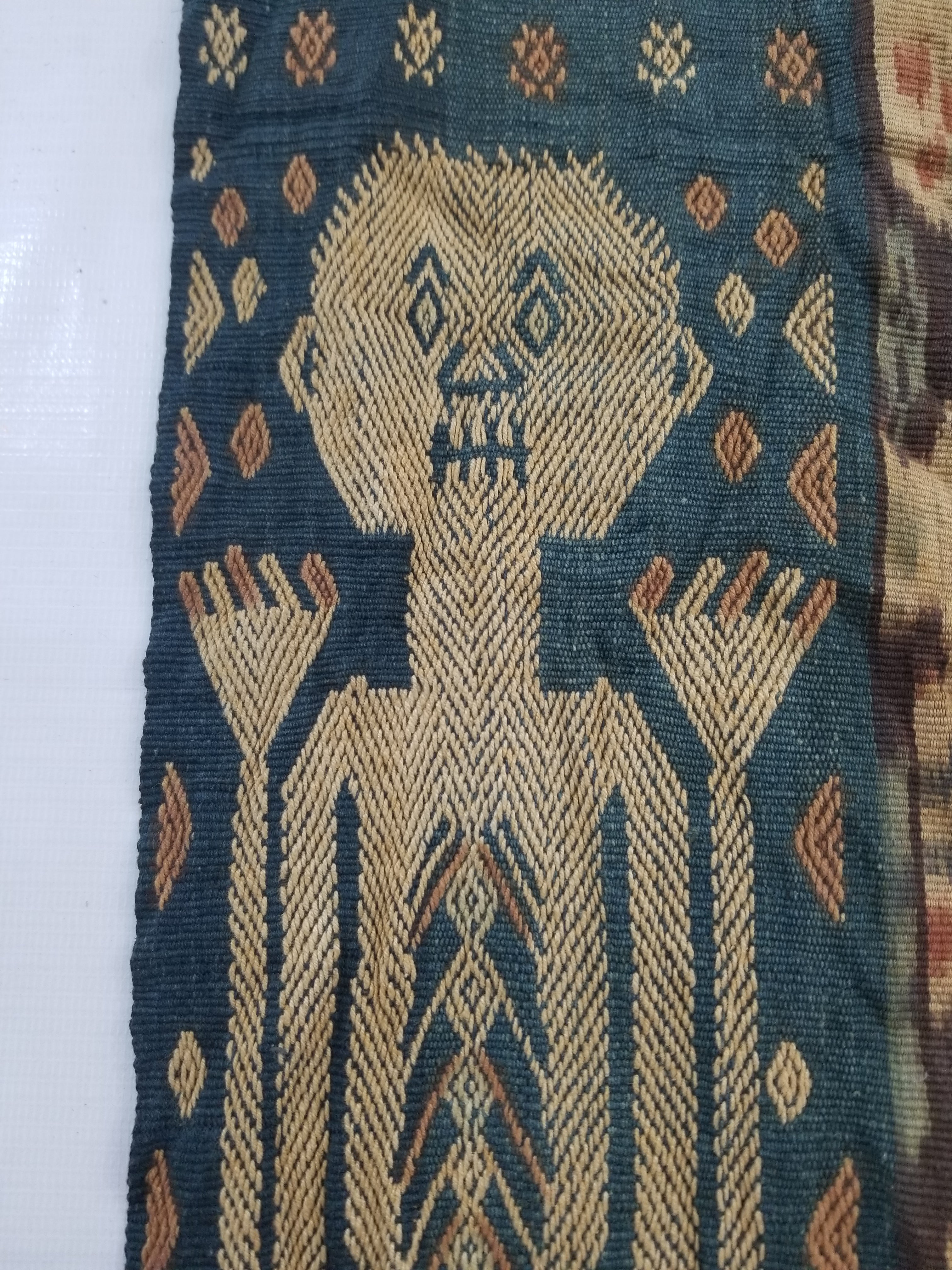 Vintage Traditional Indonesian Handwoven Sumba Ikat Textile 220x70cm