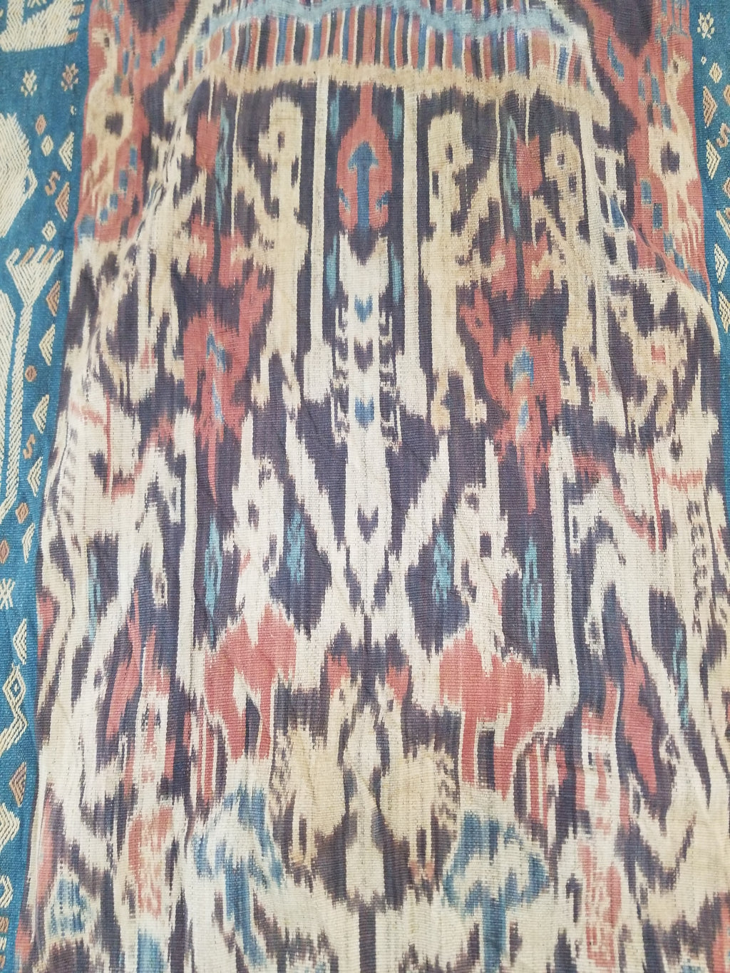 Vintage Traditional Indonesian Handwoven Sumba Ikat Textile 220x70cm