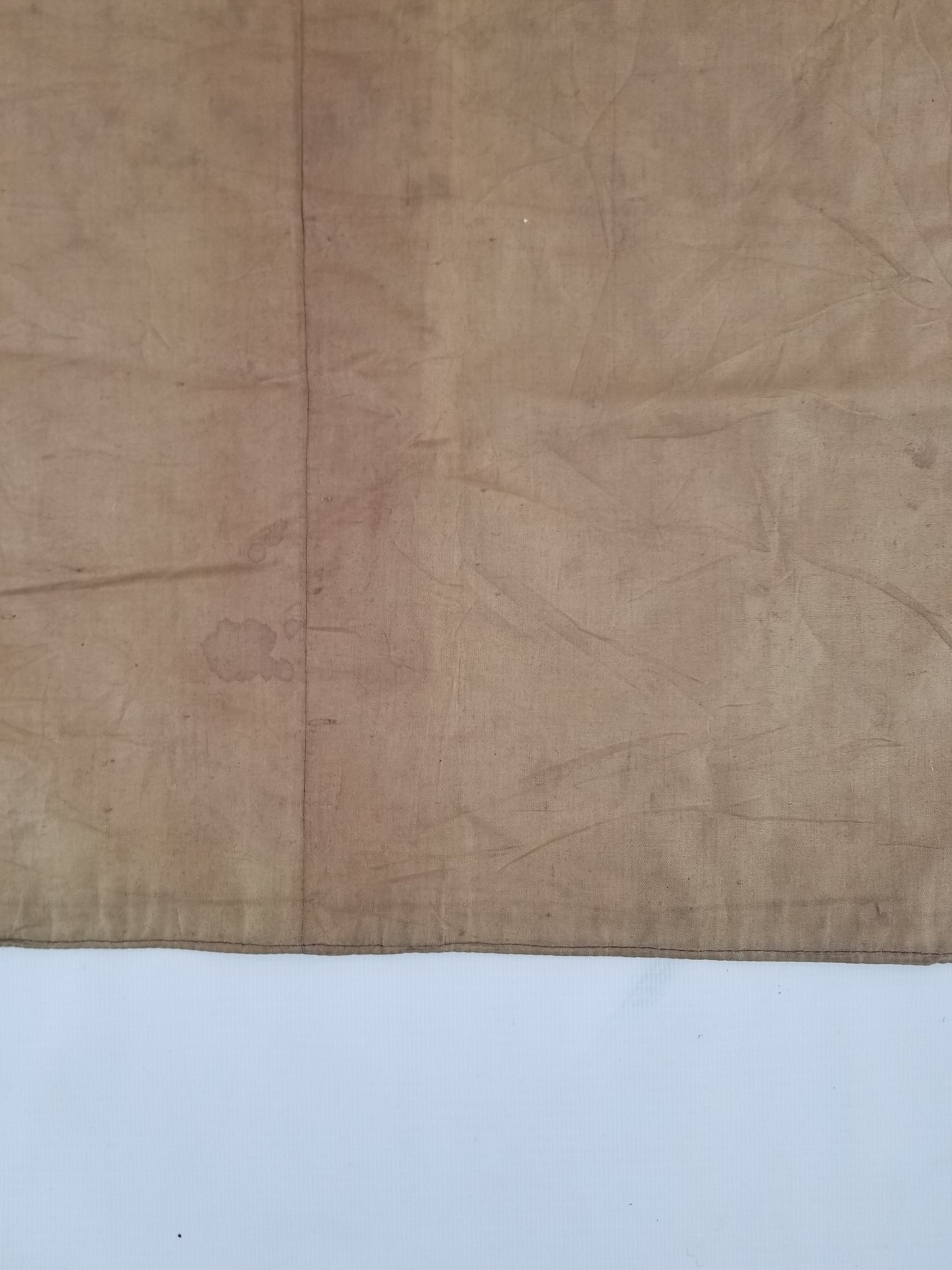 Antique Hand Embroidered Chinoiserie Floral Silk Panel 57x47cm