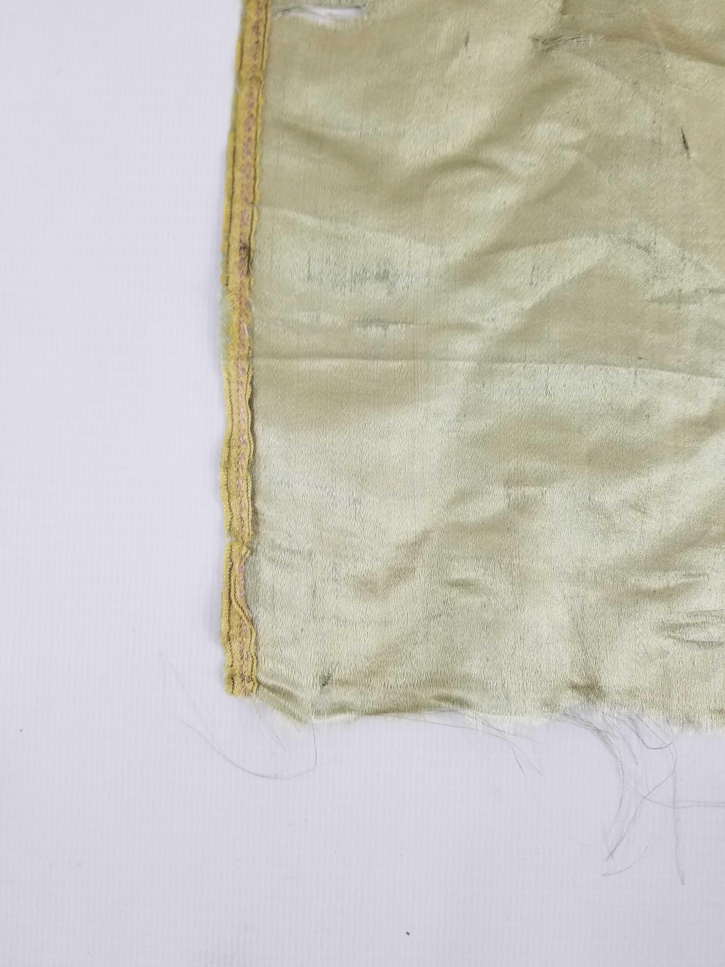 Antique Chinese Qing Dyansty Silk Hand Embroidered Panel 56x19cm