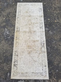 Distressed Vintage Traditional Handmade Oriental Wool Runner Rug 177x64cm