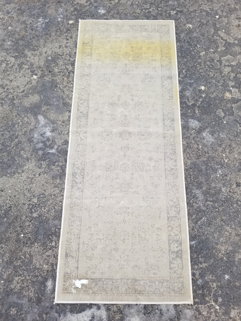 Distressed Vintage Traditional Handmade Oriental Wool Runner Rug 177x64cm