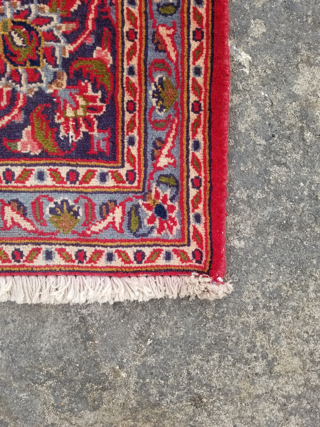 Antique Traditional Handmade Oriental Wool Multicolor Rug 289x195cm