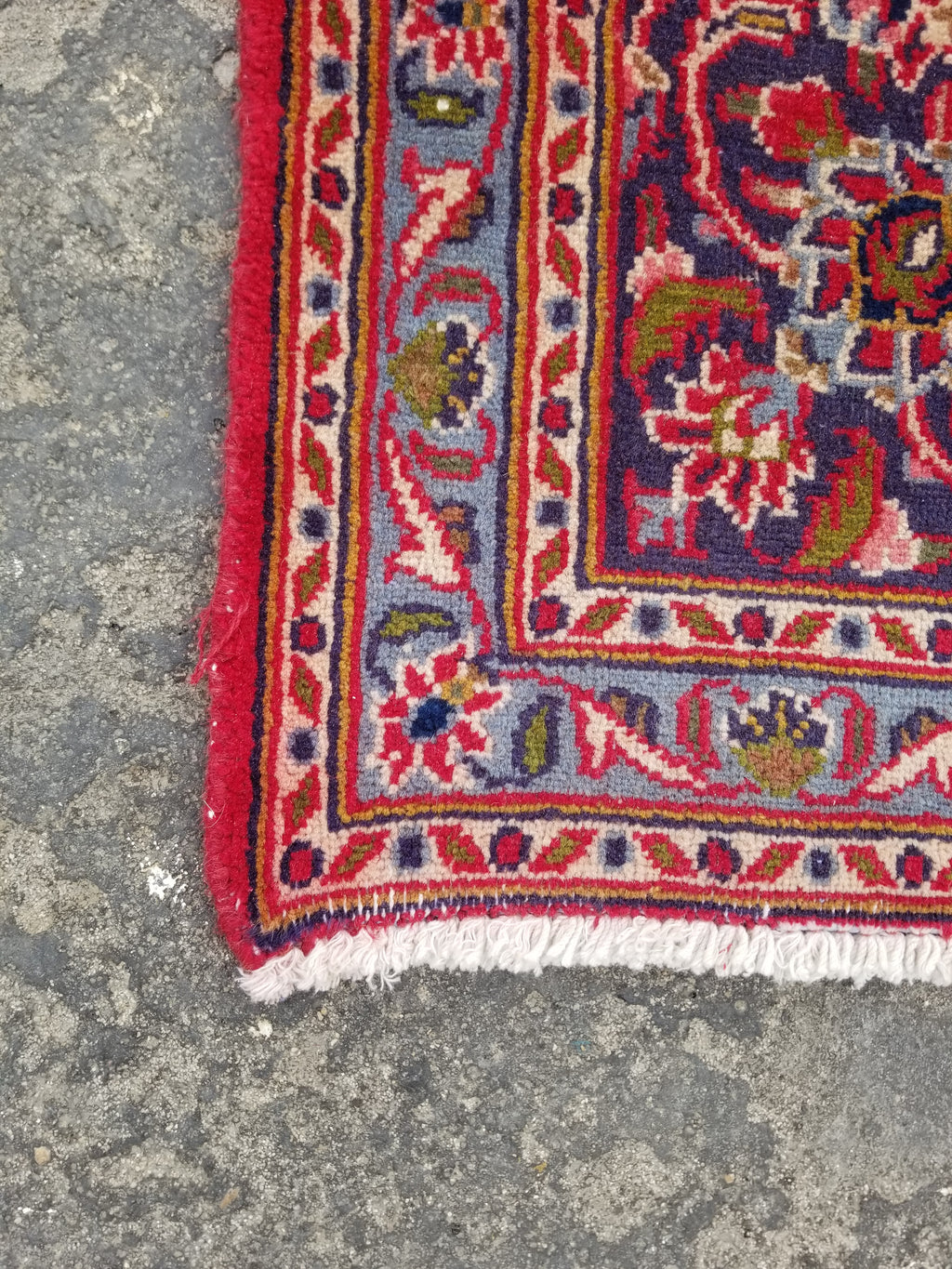 Antique Traditional Handmade Oriental Wool Multicolor Rug 289x195cm
