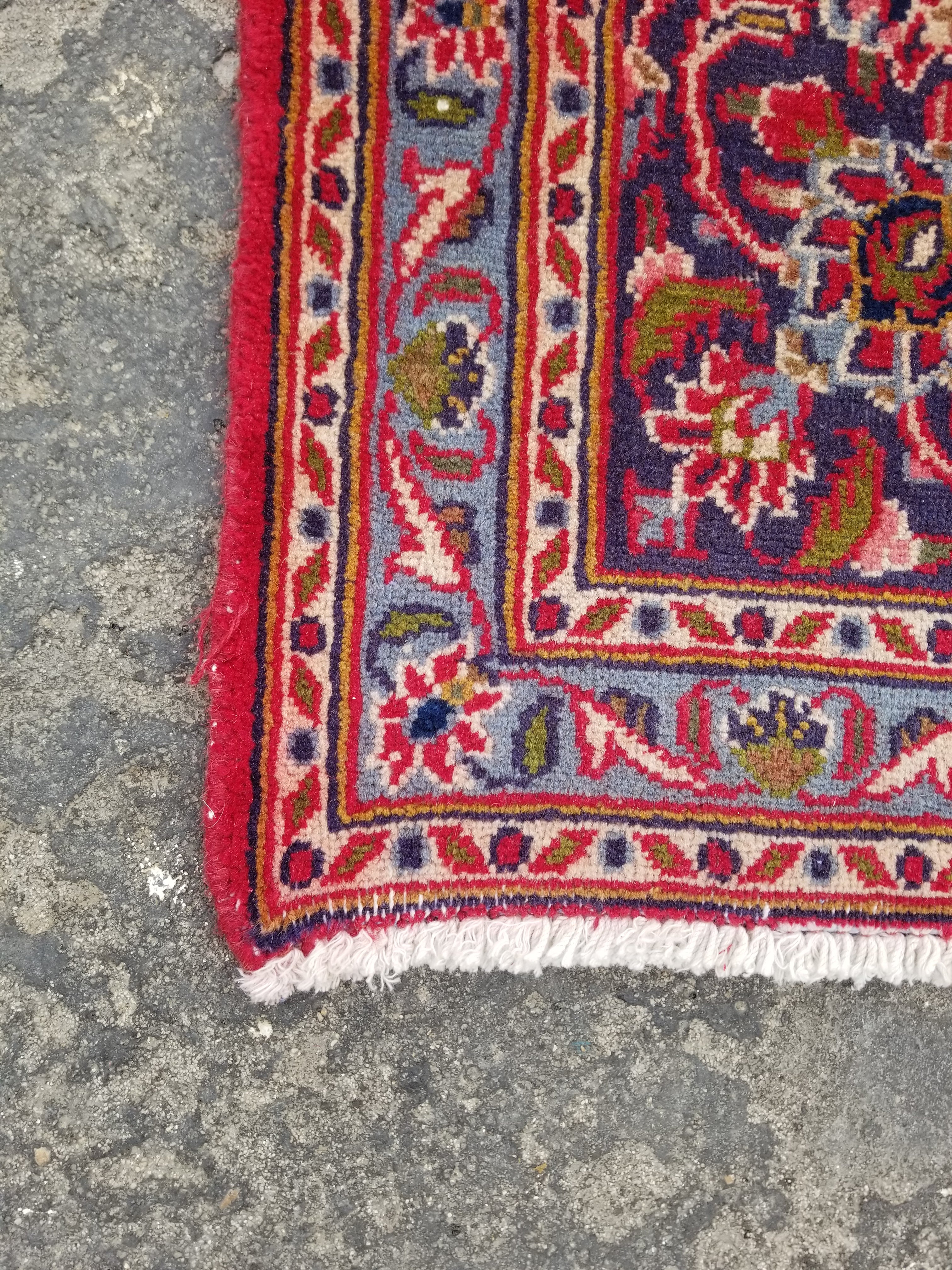 Antique Traditional Handmade Oriental Wool Multicolor Rug 289x195cm