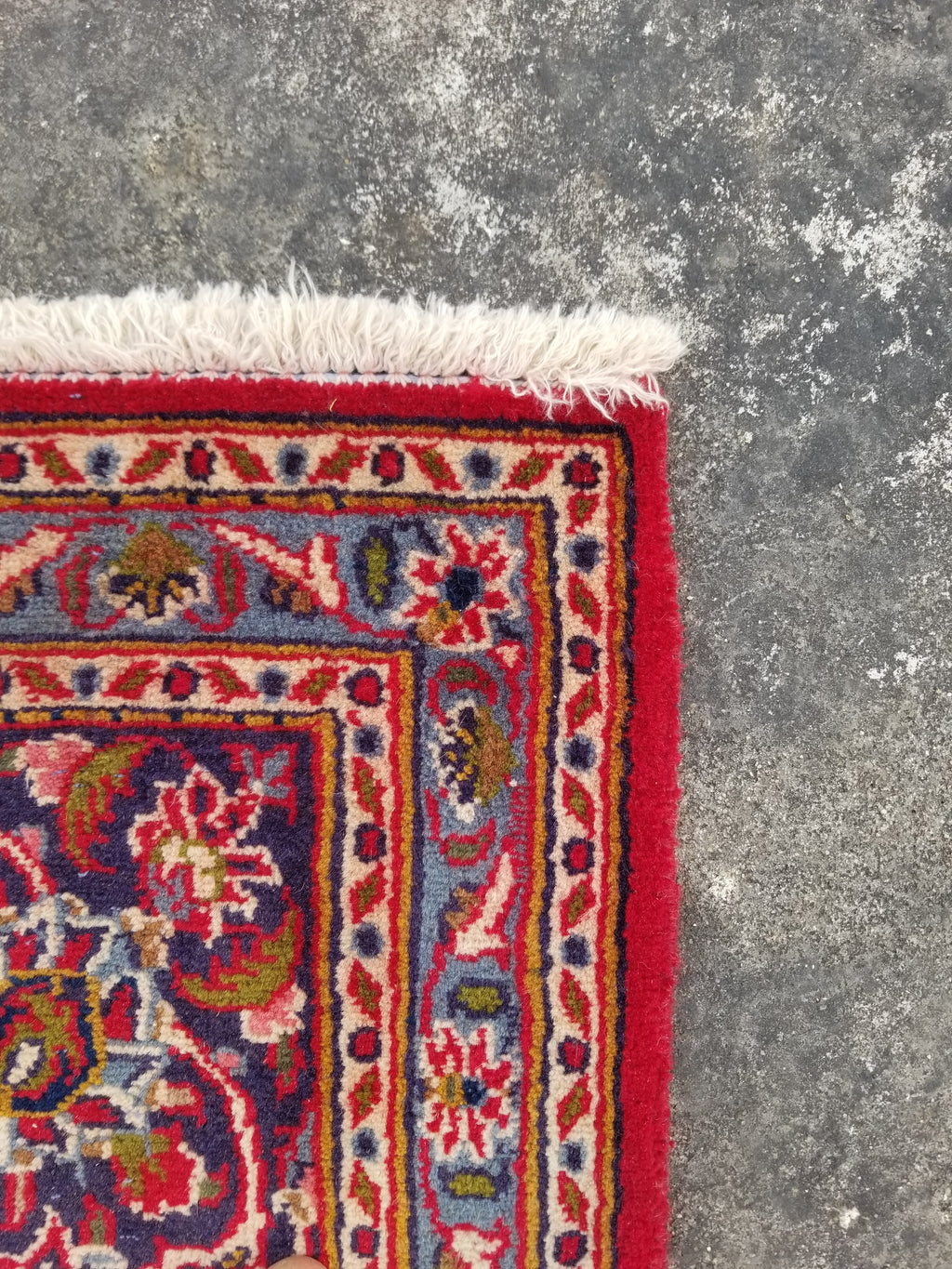 Antique Traditional Handmade Oriental Wool Multicolor Rug 289x195cm