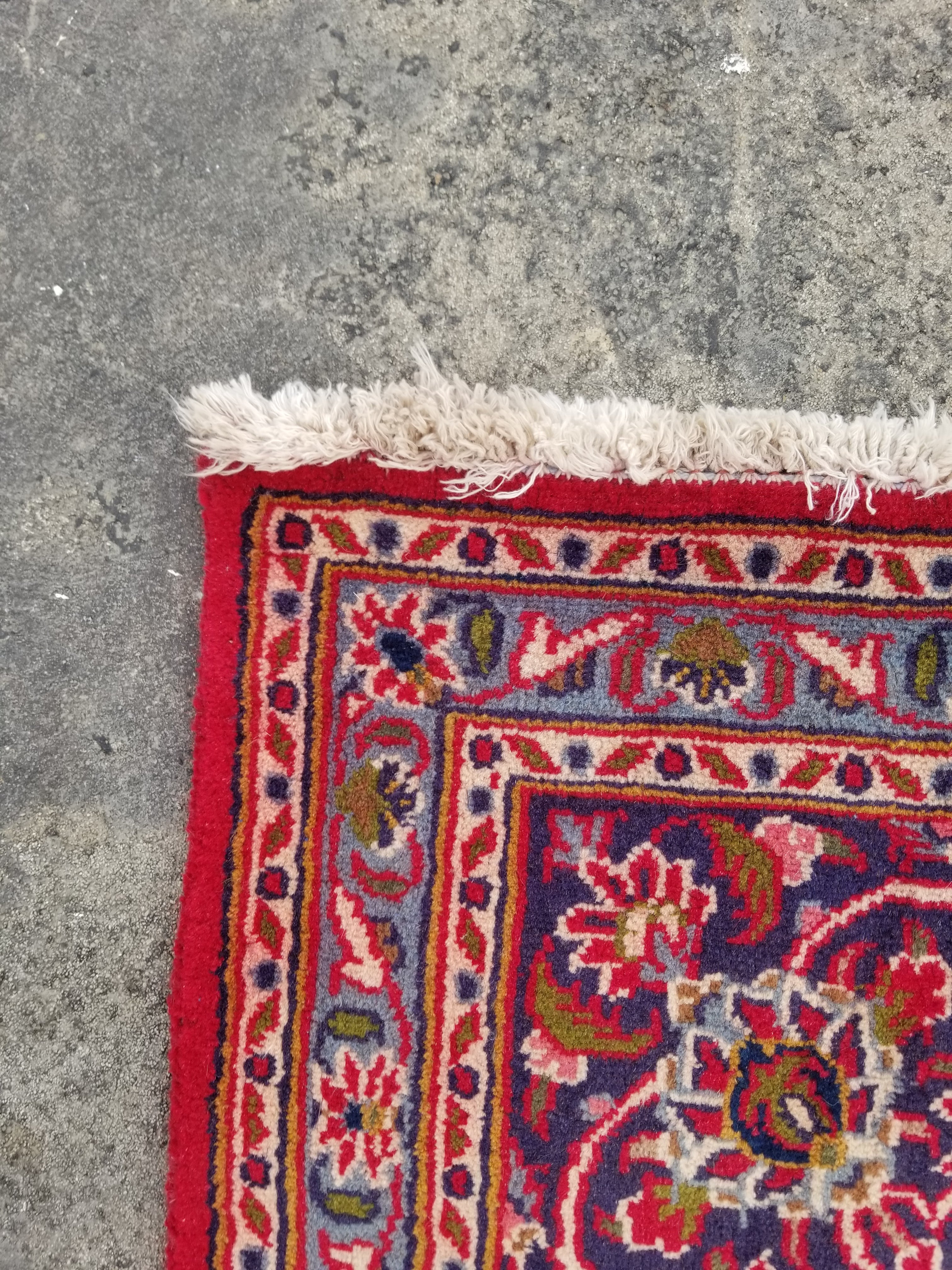 Antique Traditional Handmade Oriental Wool Multicolor Rug 289x195cm