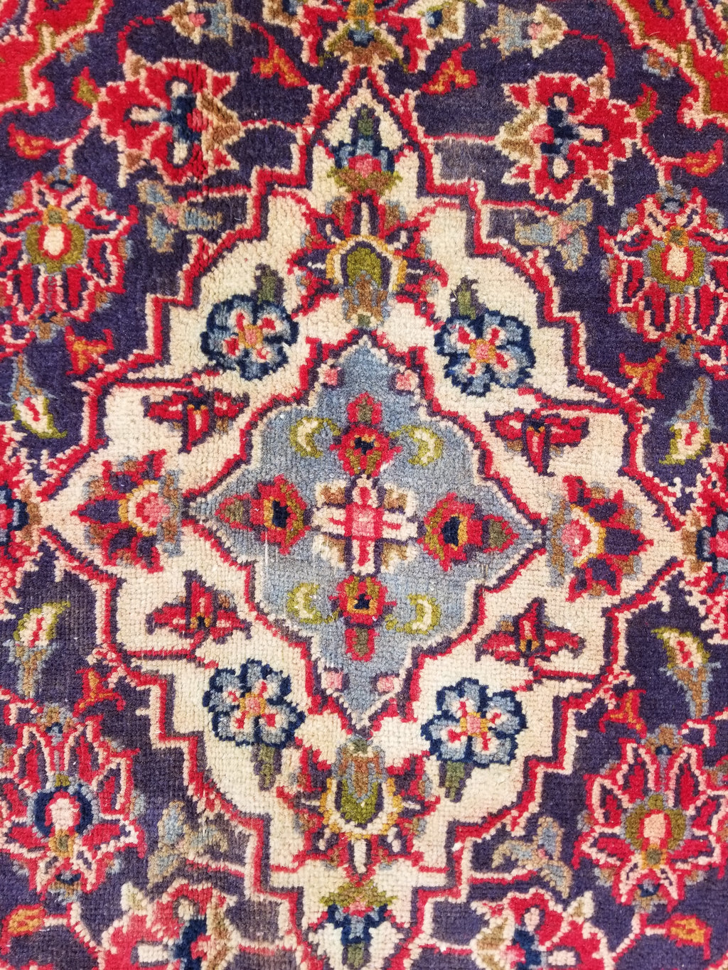 Antique Traditional Handmade Oriental Wool Multicolor Rug 289x195cm