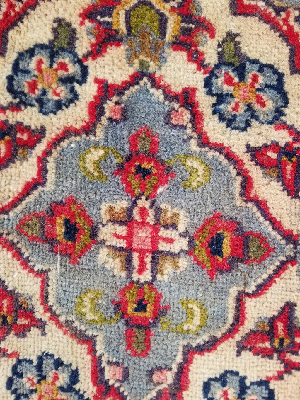 Antique Traditional Handmade Oriental Wool Multicolor Rug 289x195cm
