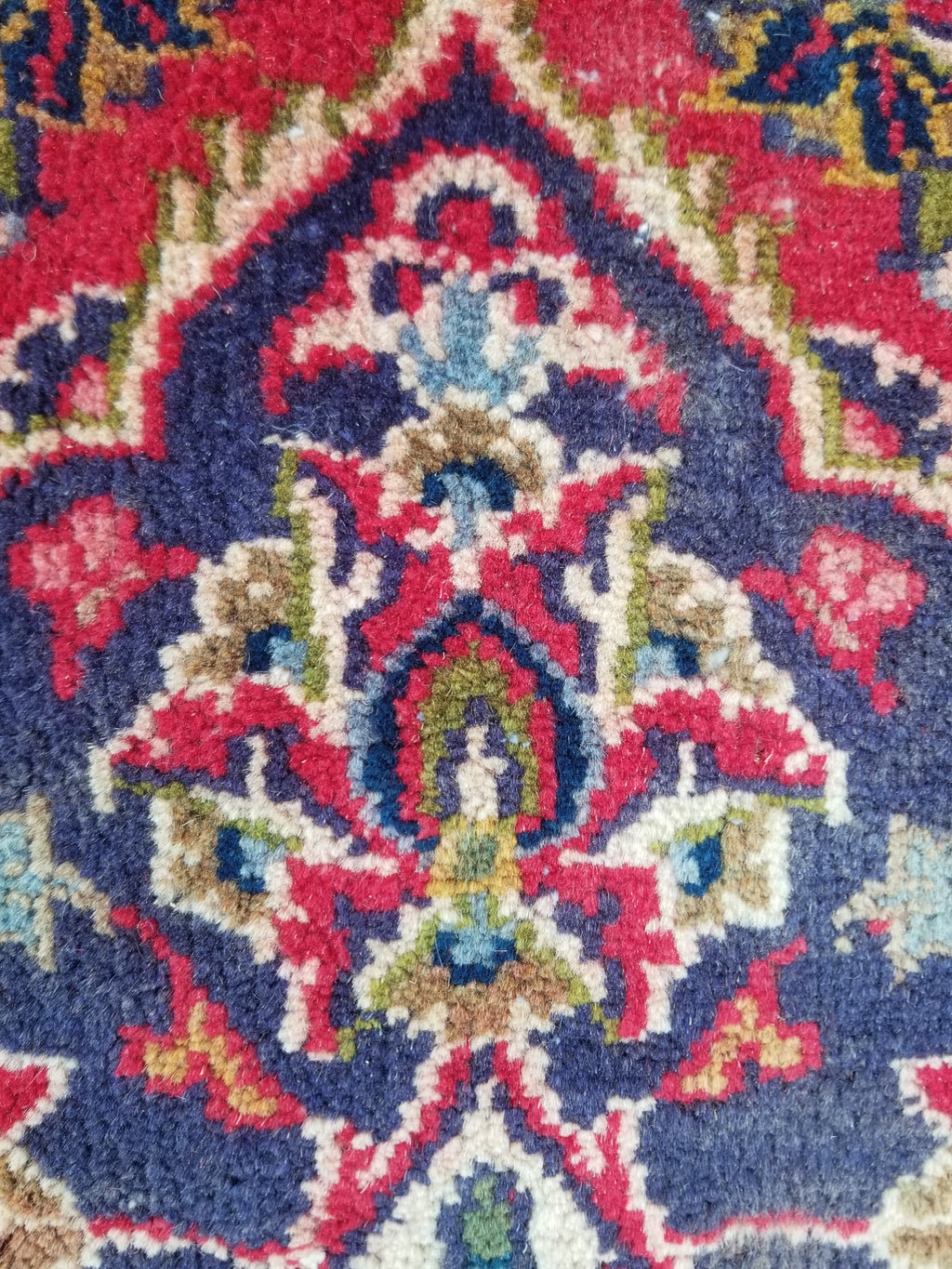 Antique Traditional Handmade Oriental Wool Multicolor Rug 289x195cm