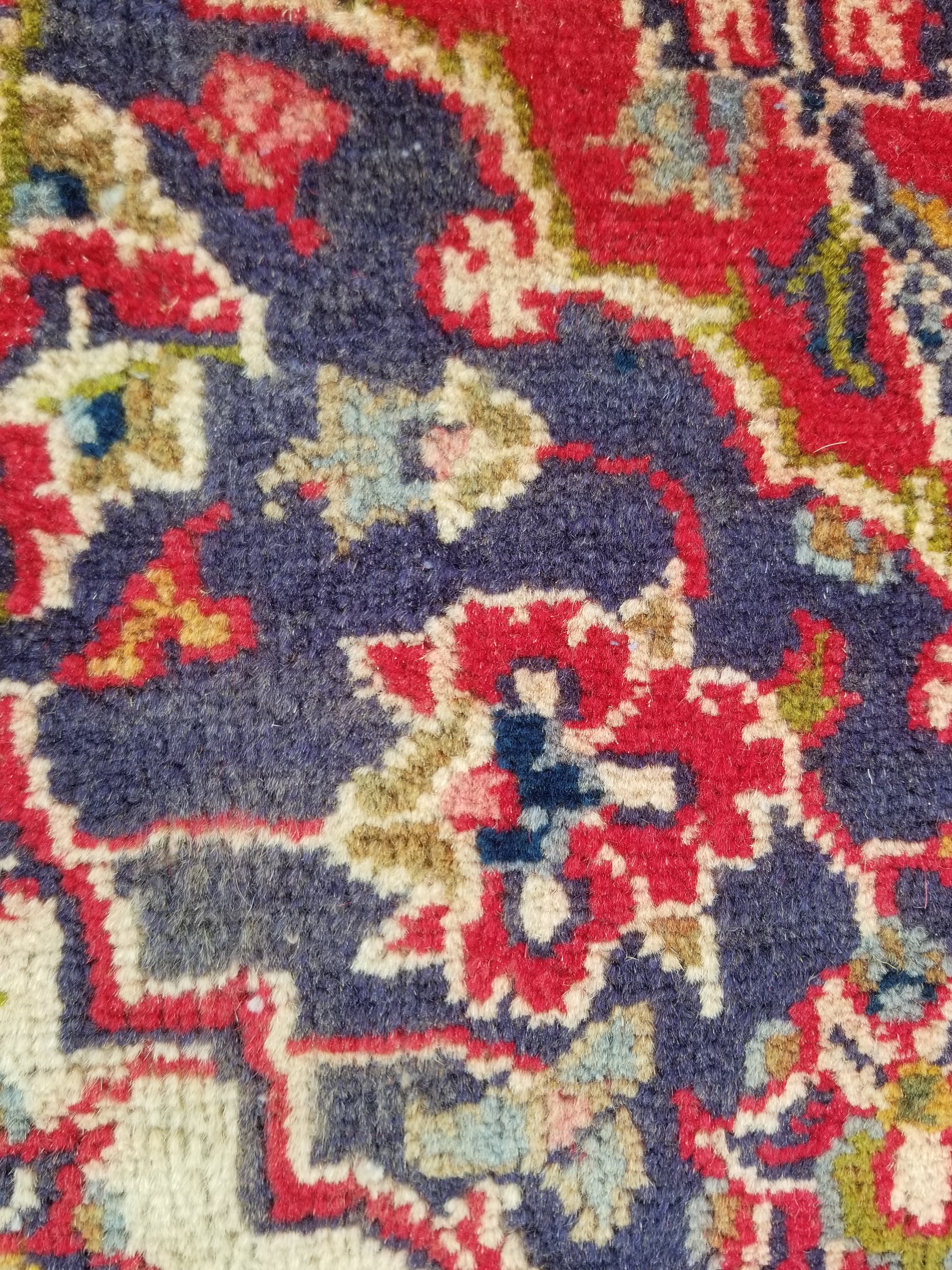 Antique Traditional Handmade Oriental Wool Multicolor Rug 289x195cm