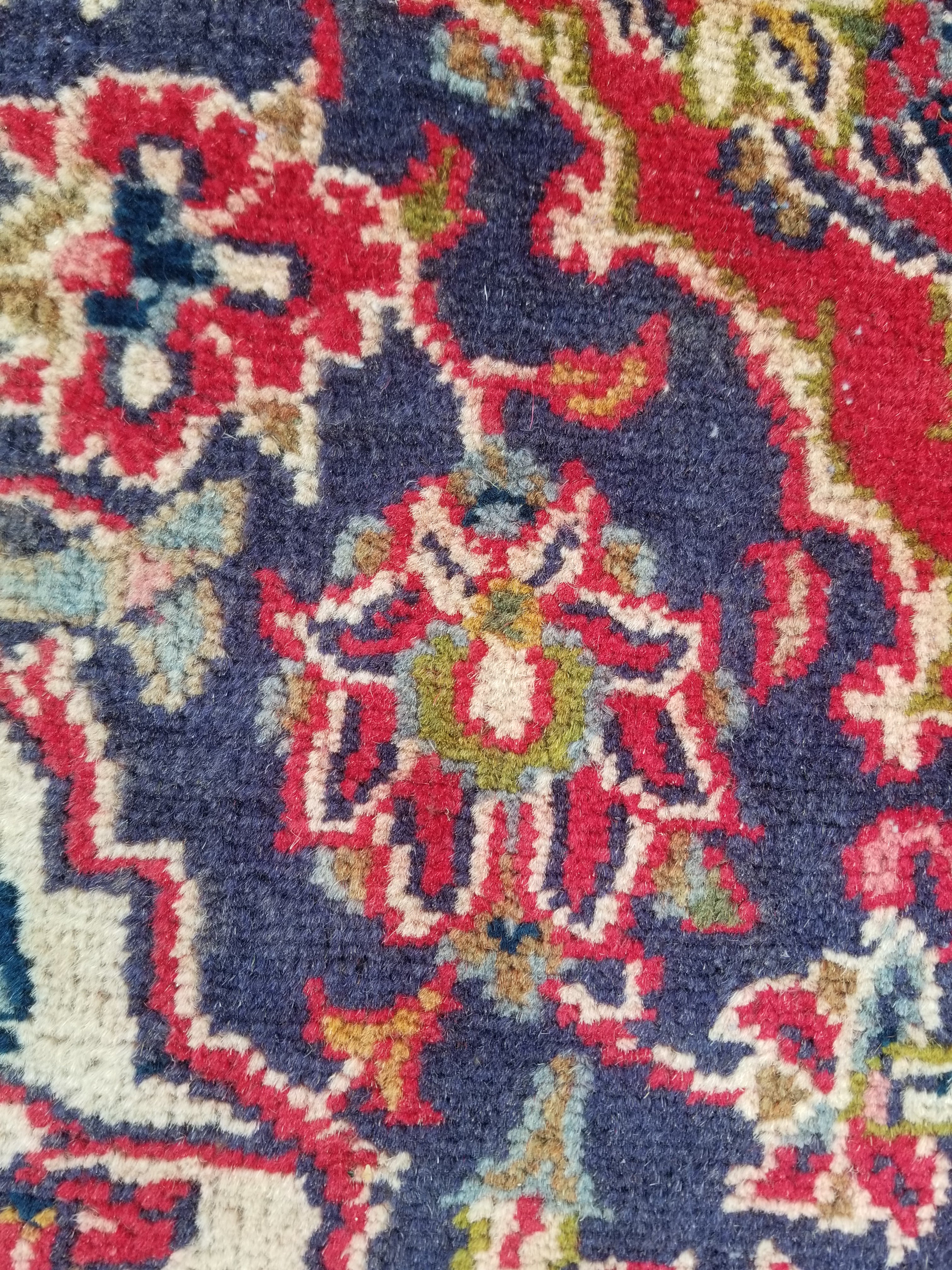 Antique Traditional Handmade Oriental Wool Multicolor Rug 289x195cm