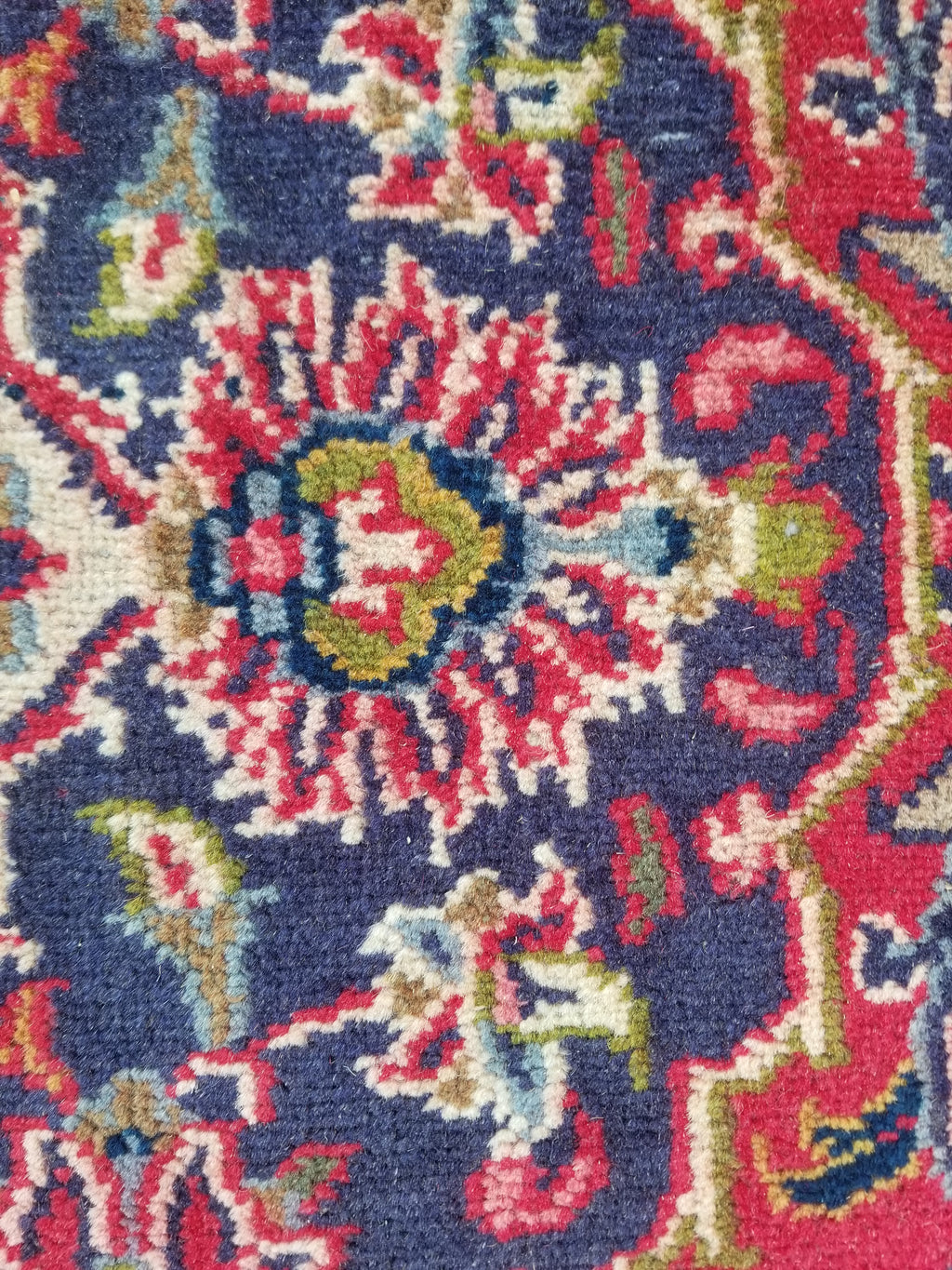 Antique Traditional Handmade Oriental Wool Multicolor Rug 289x195cm