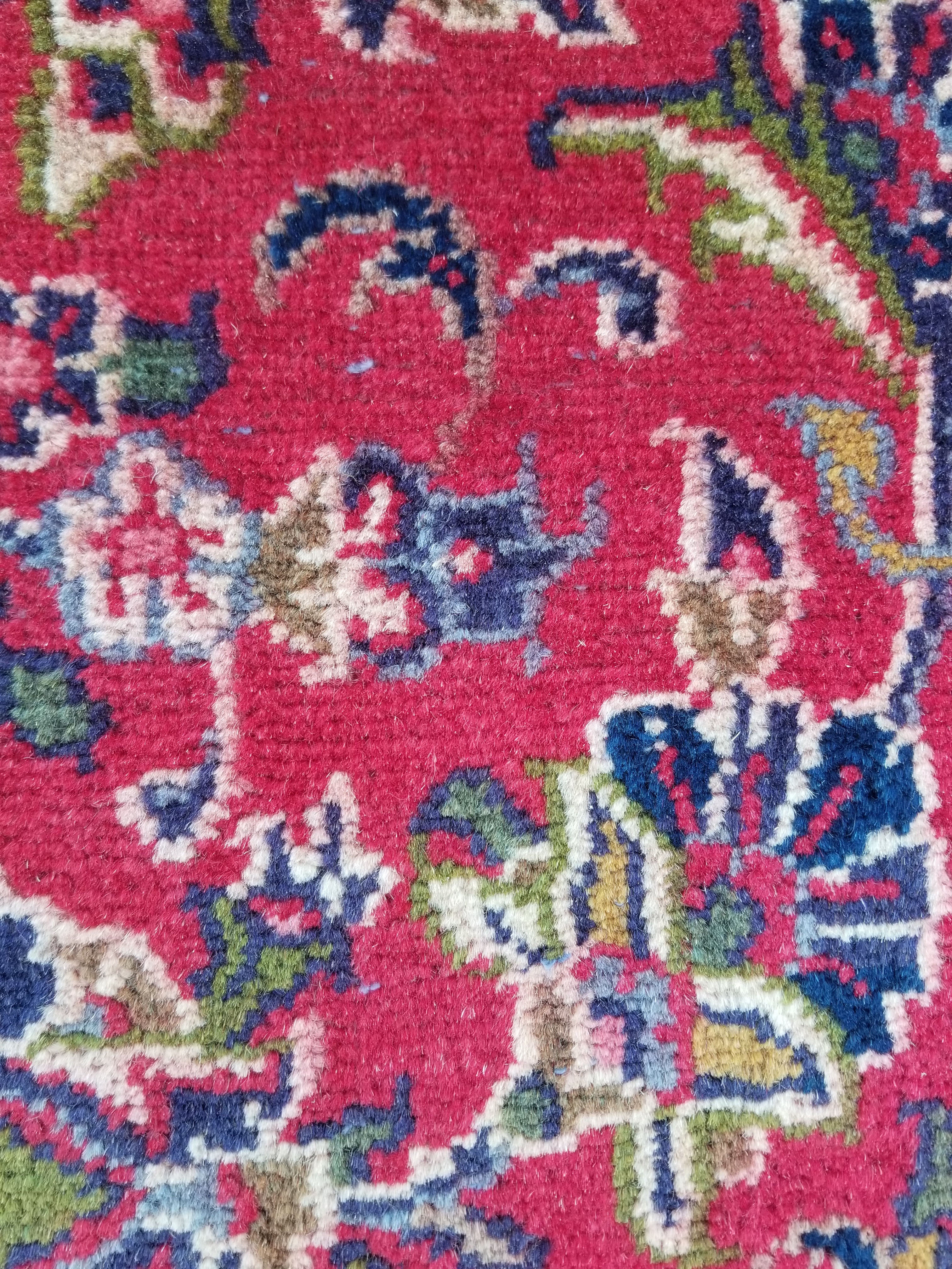 Antique Traditional Handmade Oriental Wool Multicolor Rug 289x195cm