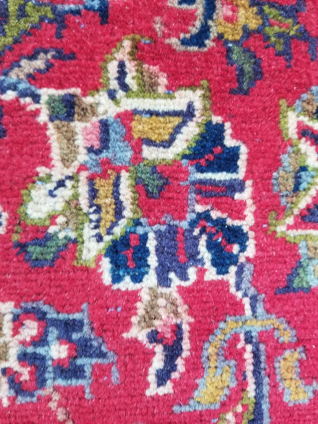 Antique Traditional Handmade Oriental Wool Multicolor Rug 289x195cm