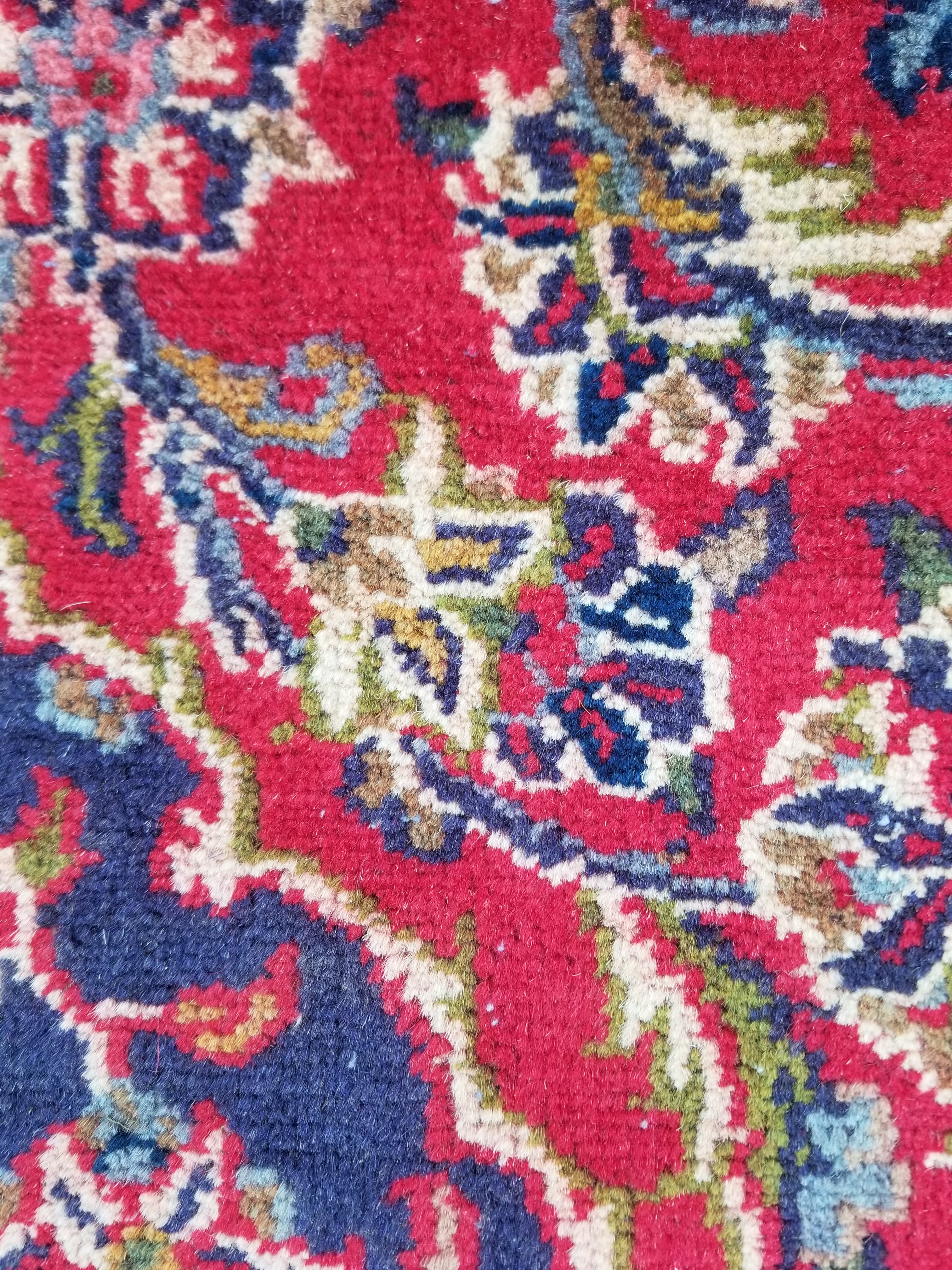 Antique Traditional Handmade Oriental Wool Multicolor Rug 289x195cm