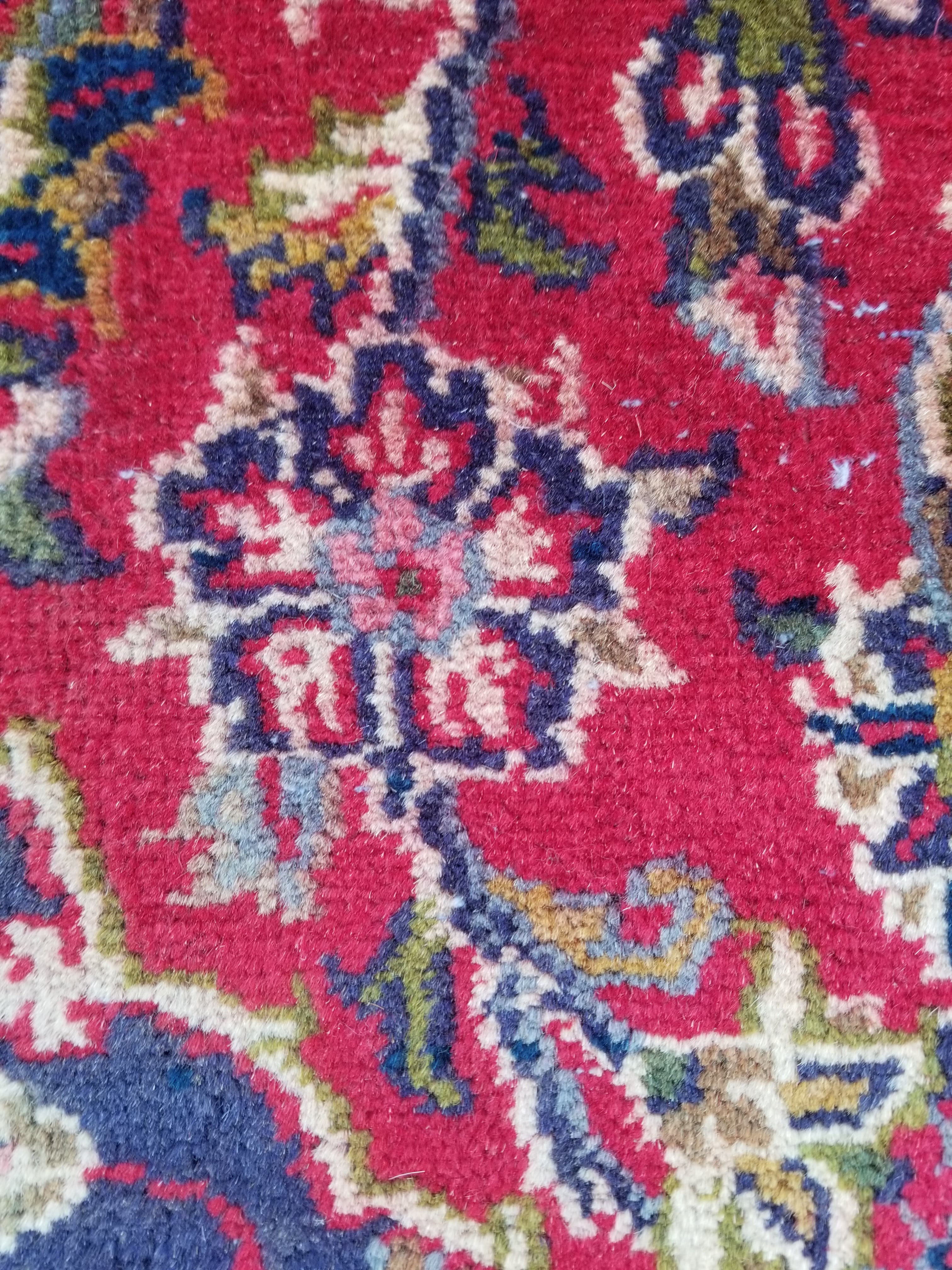 Antique Traditional Handmade Oriental Wool Multicolor Rug 289x195cm