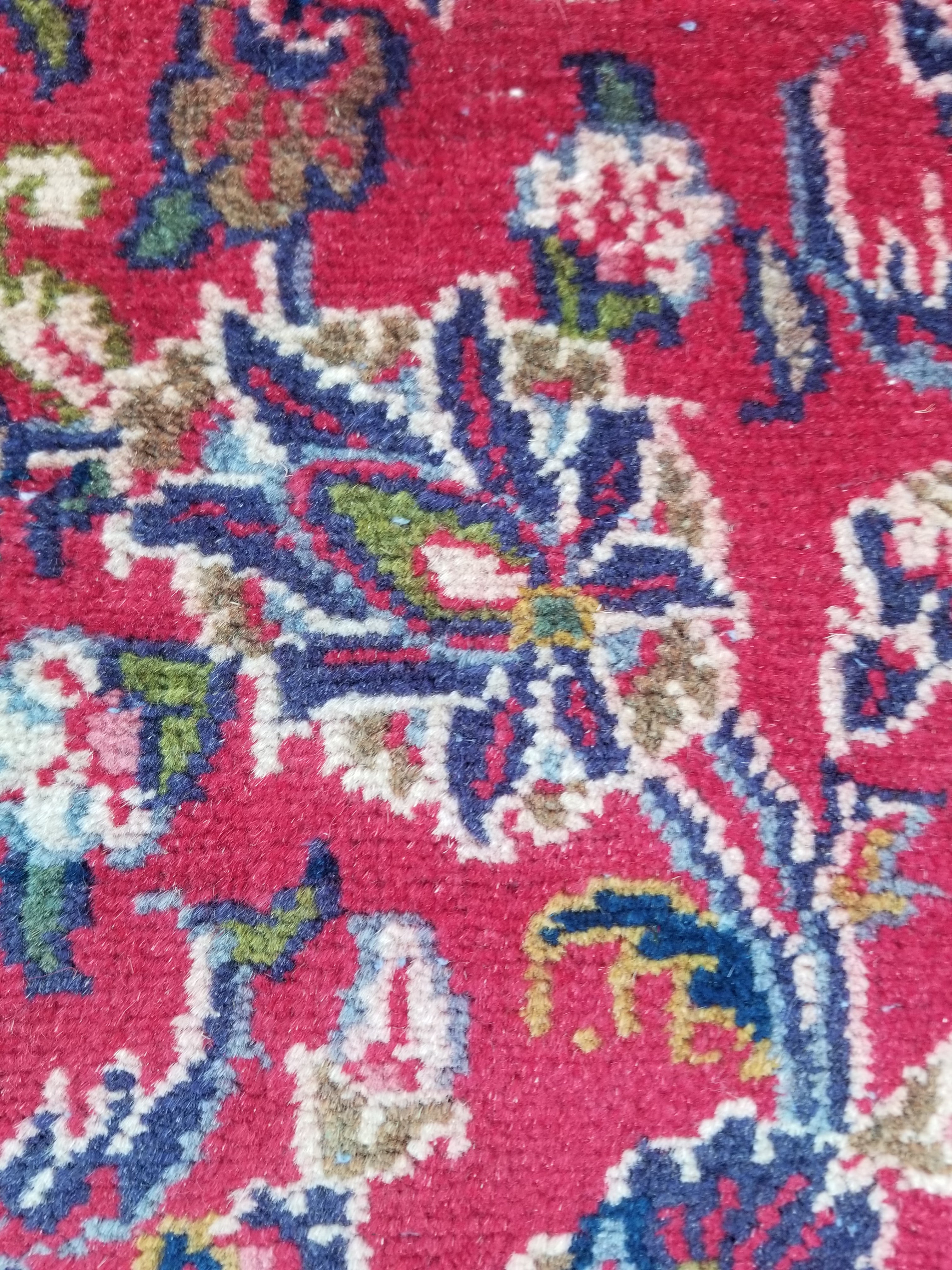 Antique Traditional Handmade Oriental Wool Multicolor Rug 289x195cm