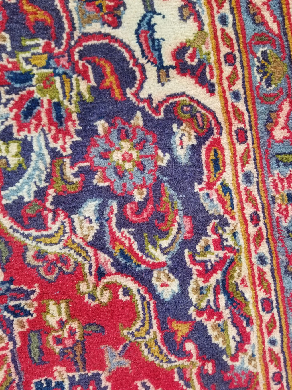 Antique Traditional Handmade Oriental Wool Multicolor Rug 289x195cm