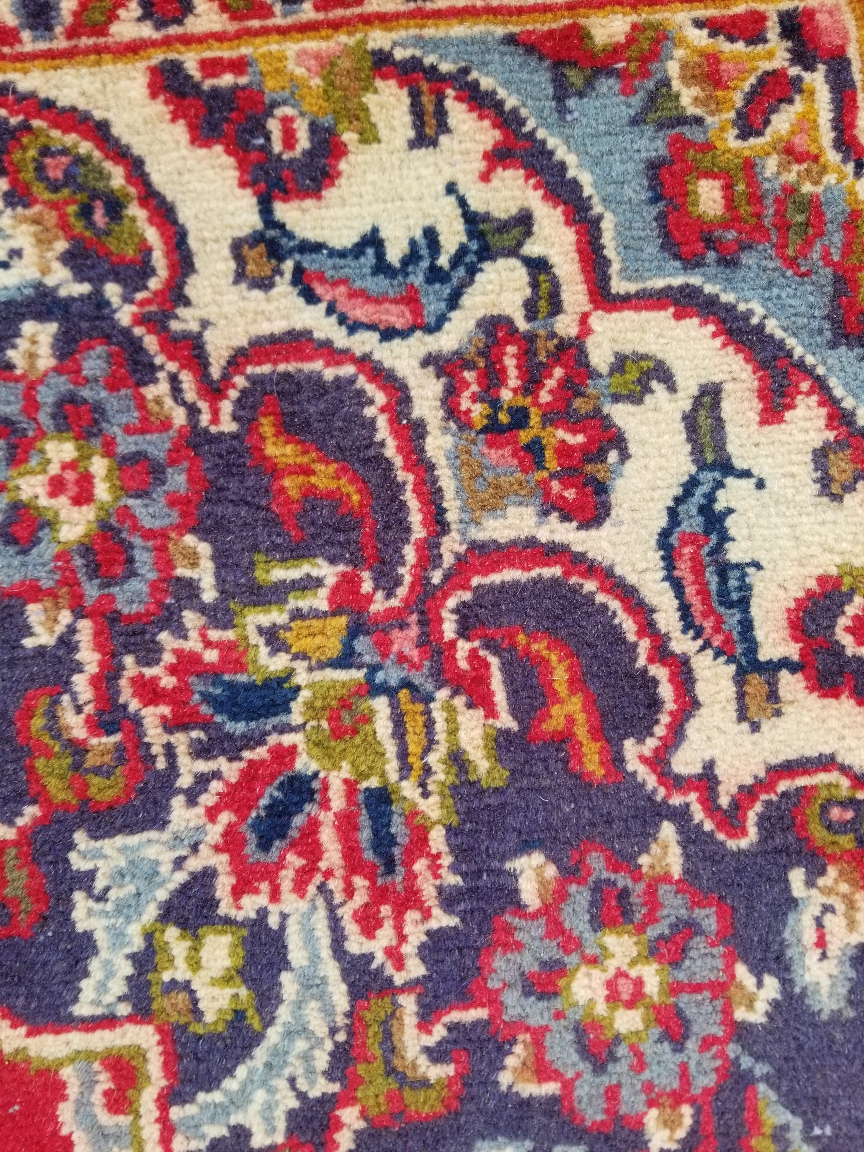 Antique Traditional Handmade Oriental Wool Multicolor Rug 289x195cm