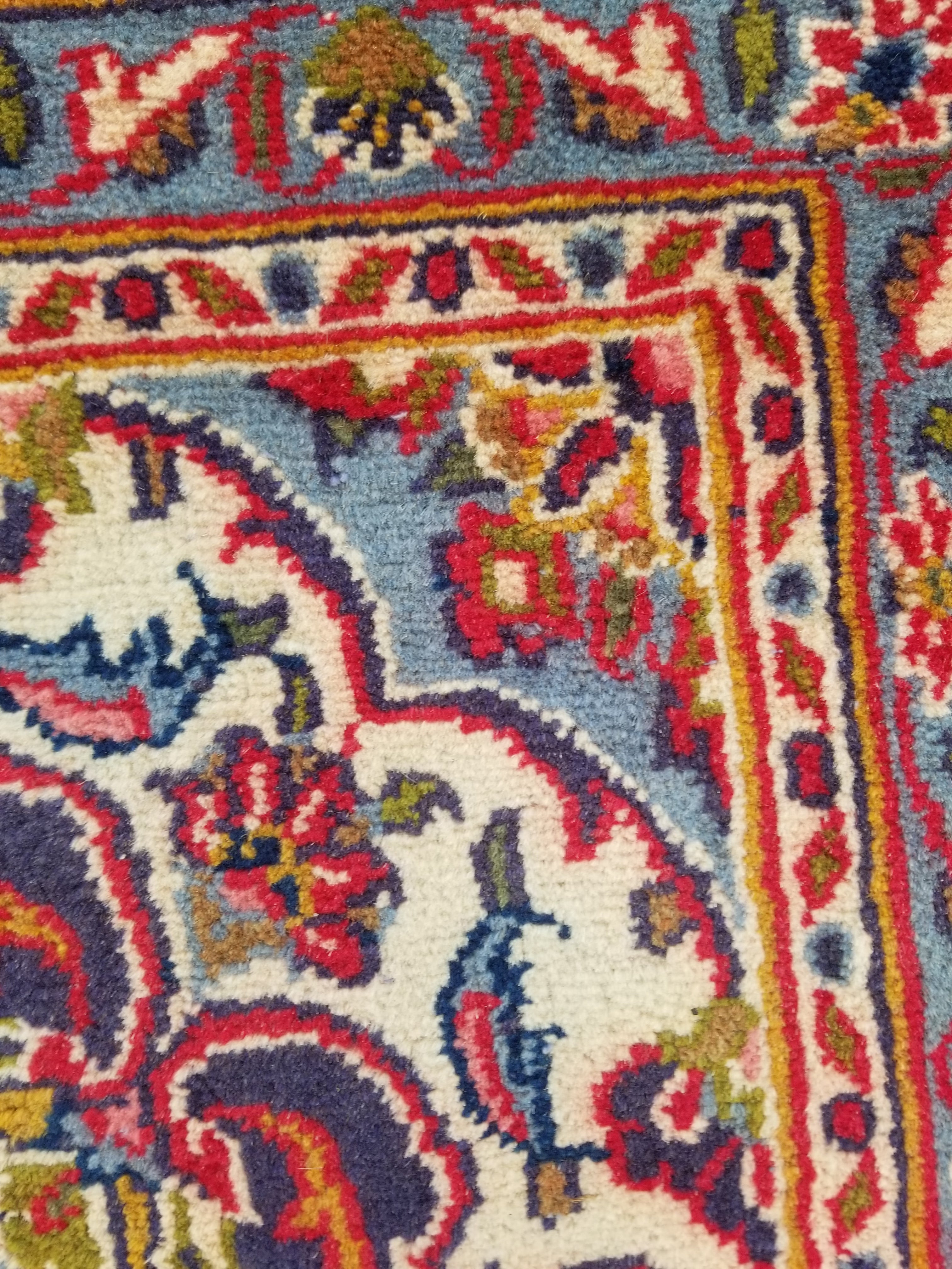 Antique Traditional Handmade Oriental Wool Multicolor Rug 289x195cm
