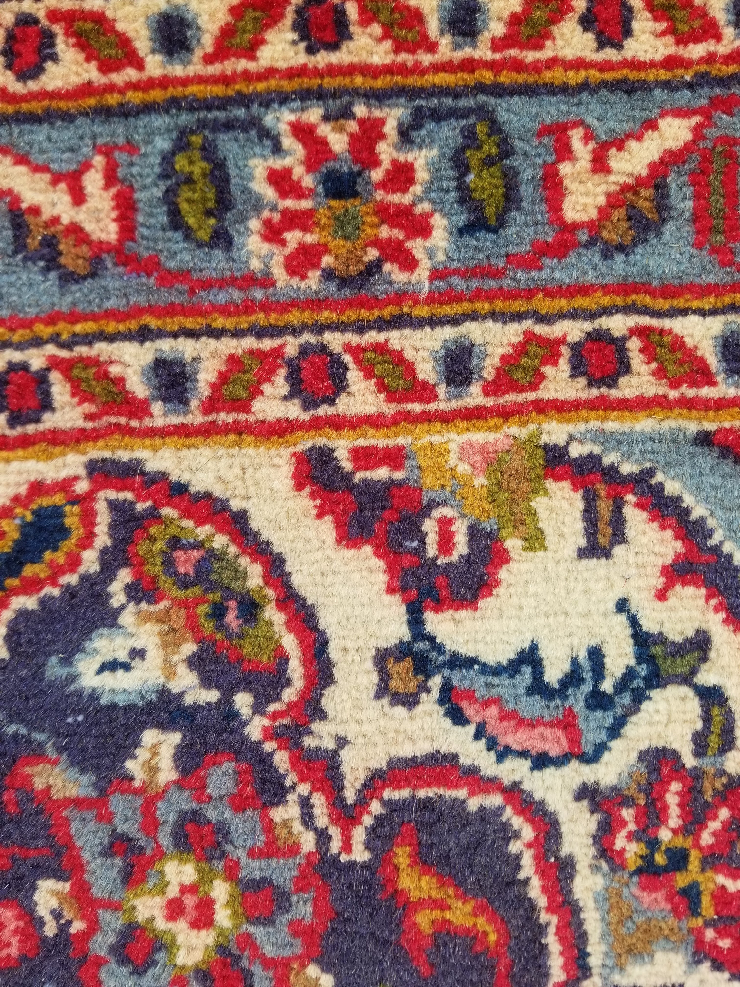 Antique Traditional Handmade Oriental Wool Multicolor Rug 289x195cm