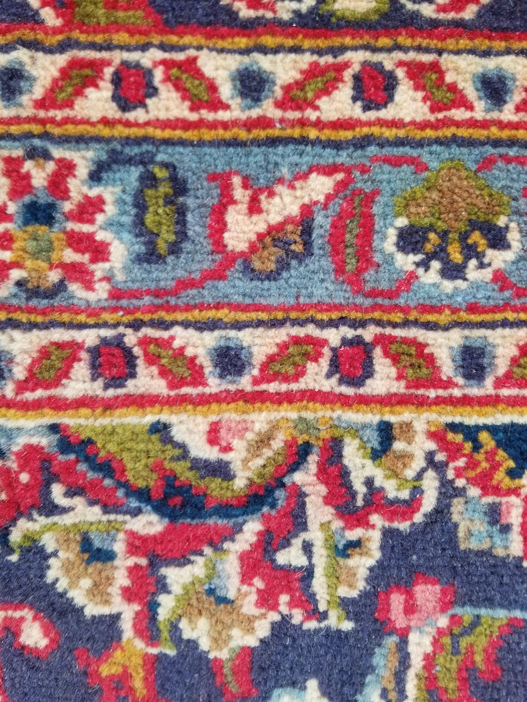 Antique Traditional Handmade Oriental Wool Multicolor Rug 289x195cm