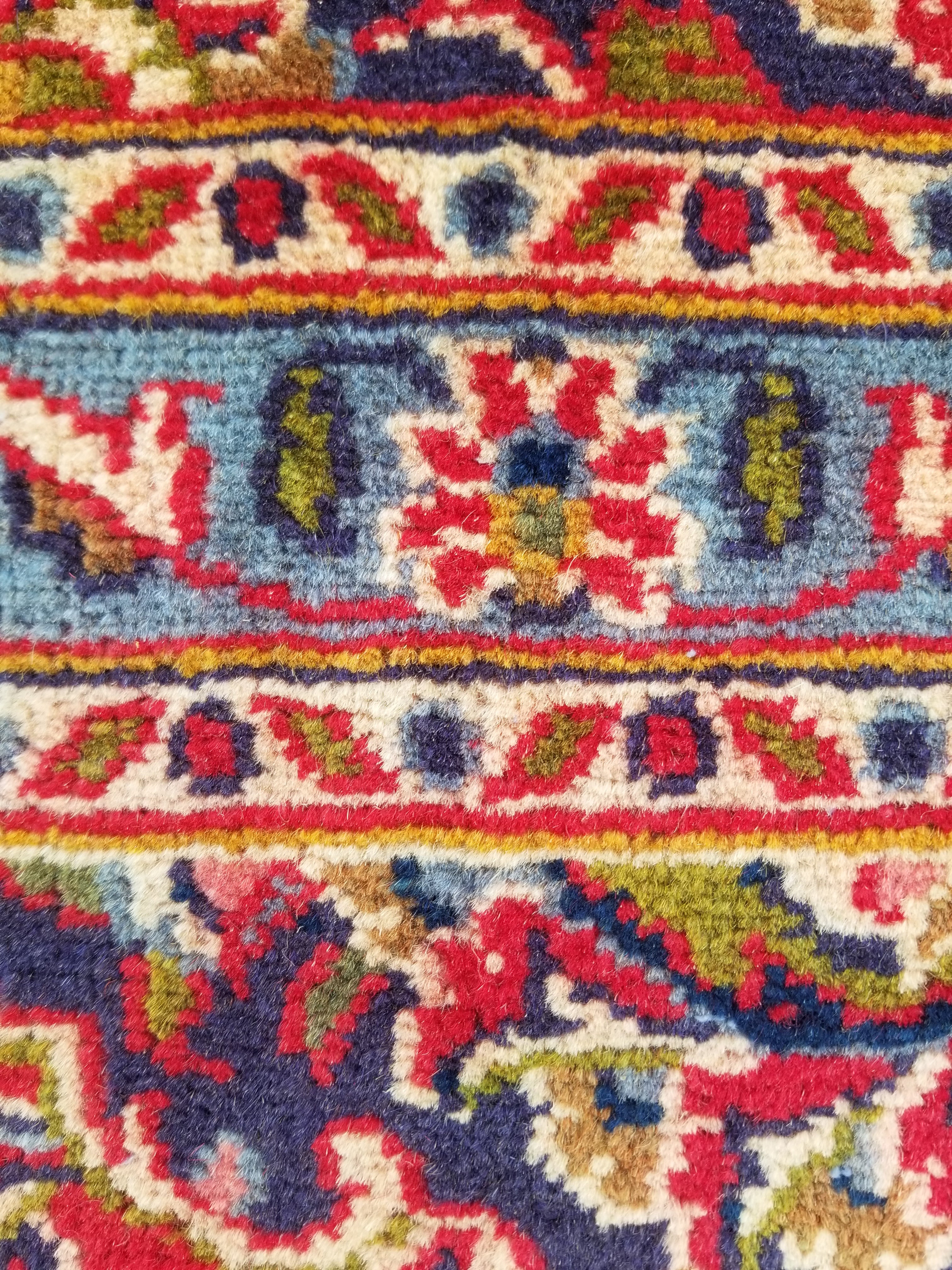 Antique Traditional Handmade Oriental Wool Multicolor Rug 289x195cm