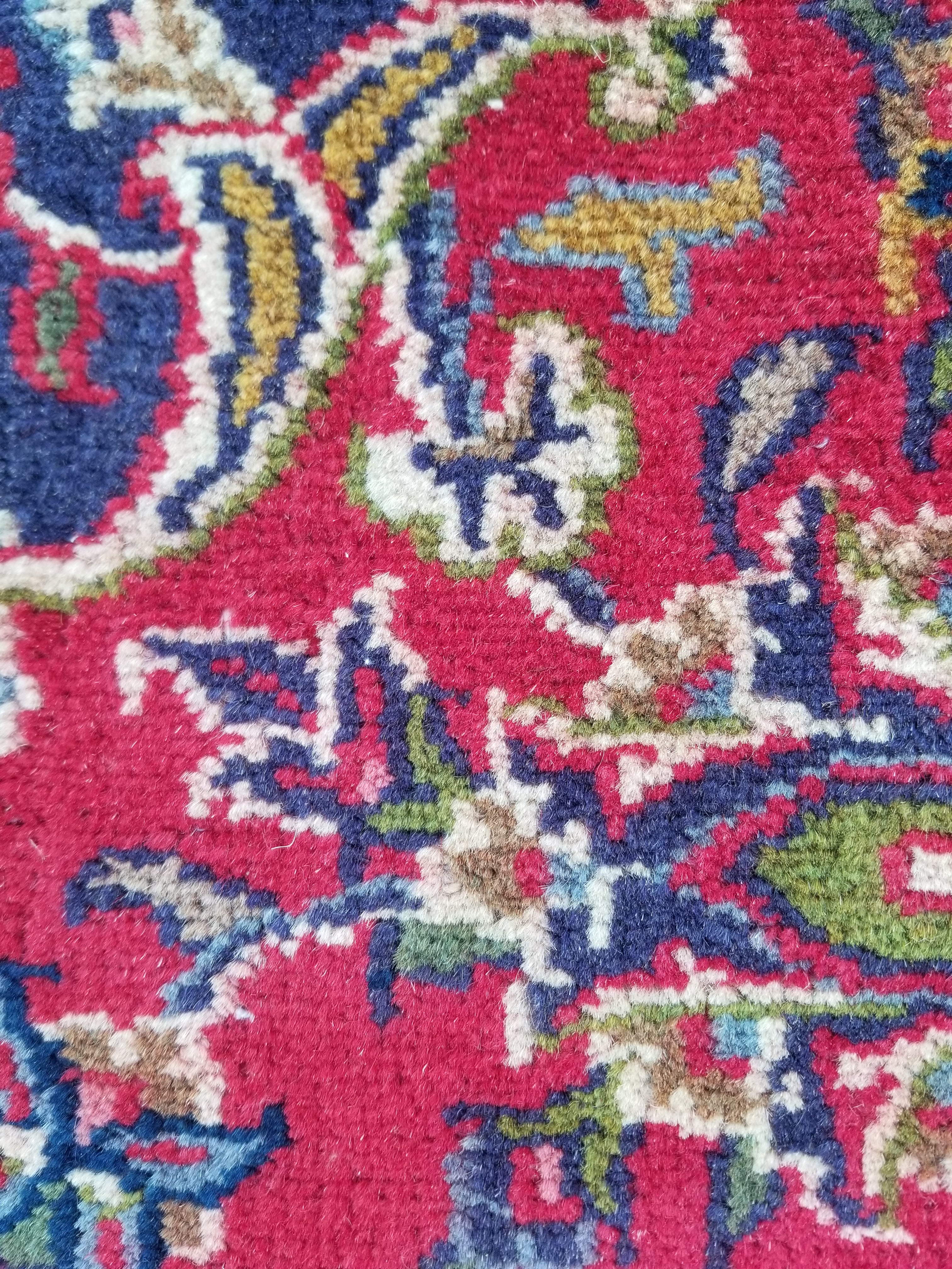 Antique Traditional Handmade Oriental Wool Multicolor Rug 289x195cm