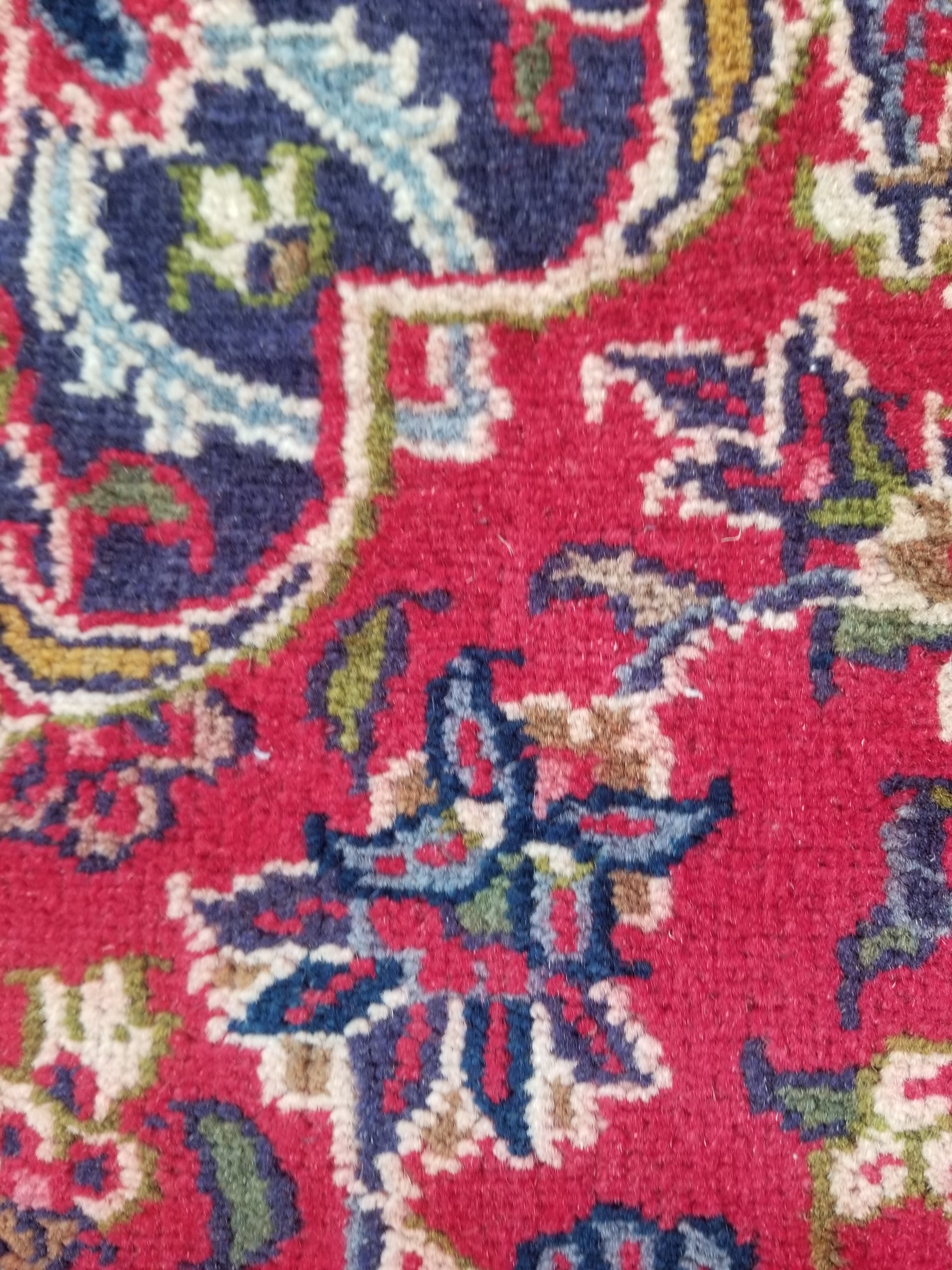 Antique Traditional Handmade Oriental Wool Multicolor Rug 289x195cm